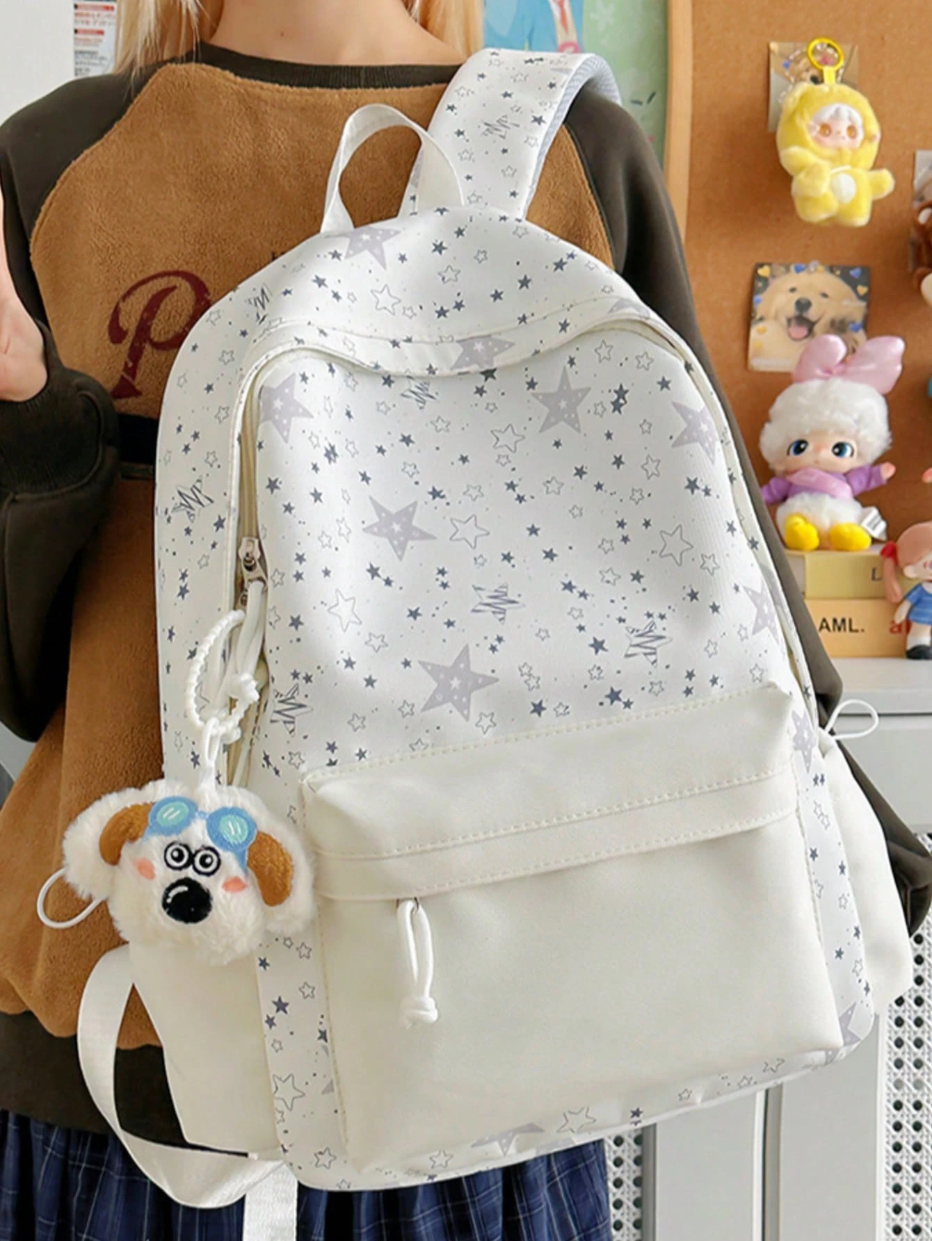 Nouveau sac à dos moderne pour élèves avec un imprimé floral frais, grande capacité, en — vue 7