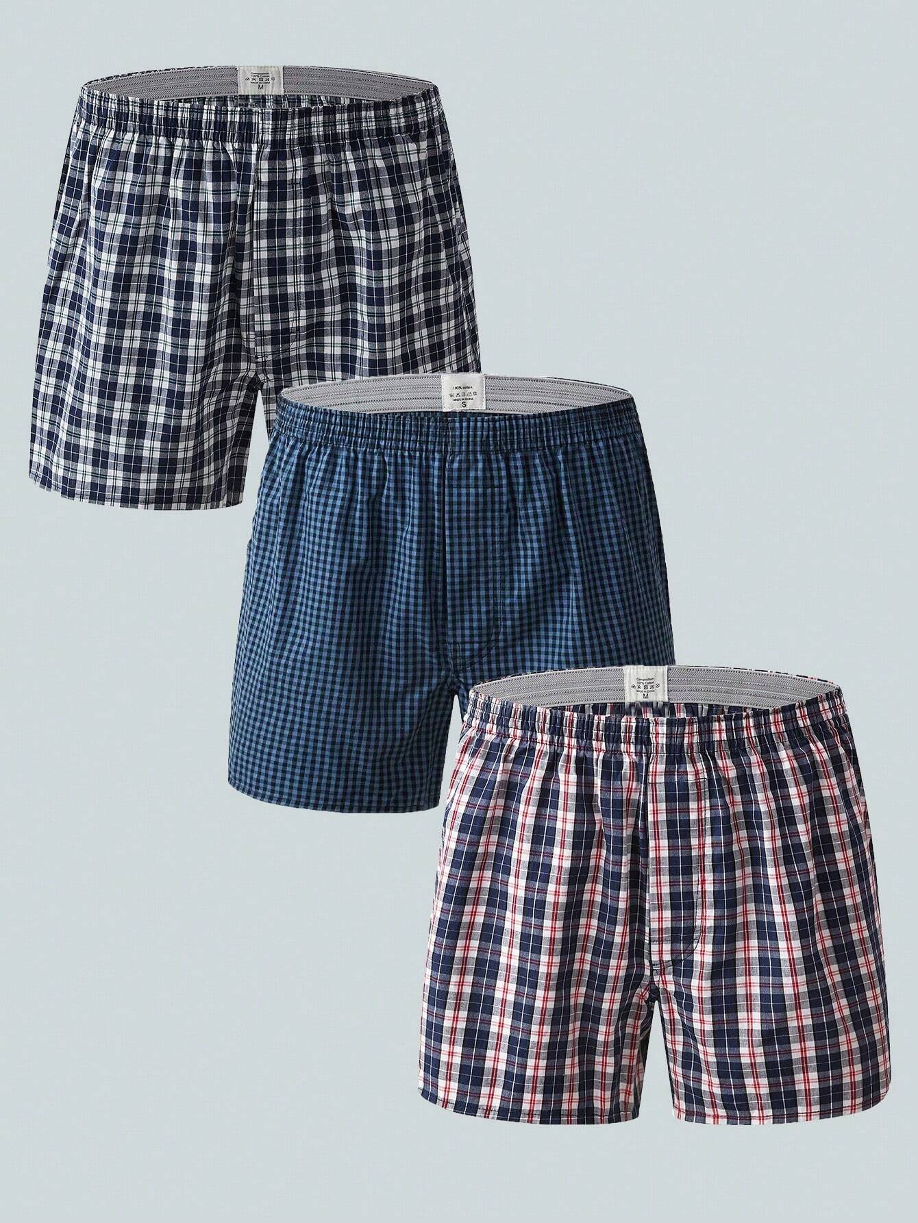 Caleçons boxers imprimés décontractés pour hommes en couleurs aléatoires, vêtements de — vue 3