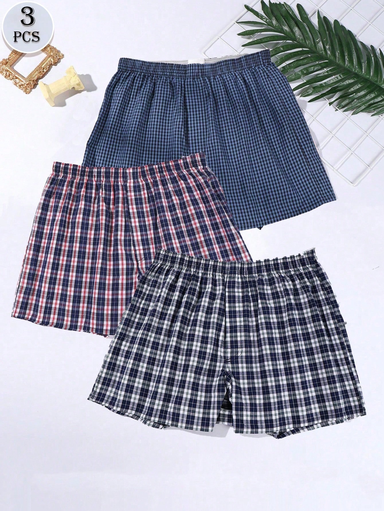 Caleçons boxers imprimés décontractés pour hommes en couleurs aléatoires, vêtements de — vue 4