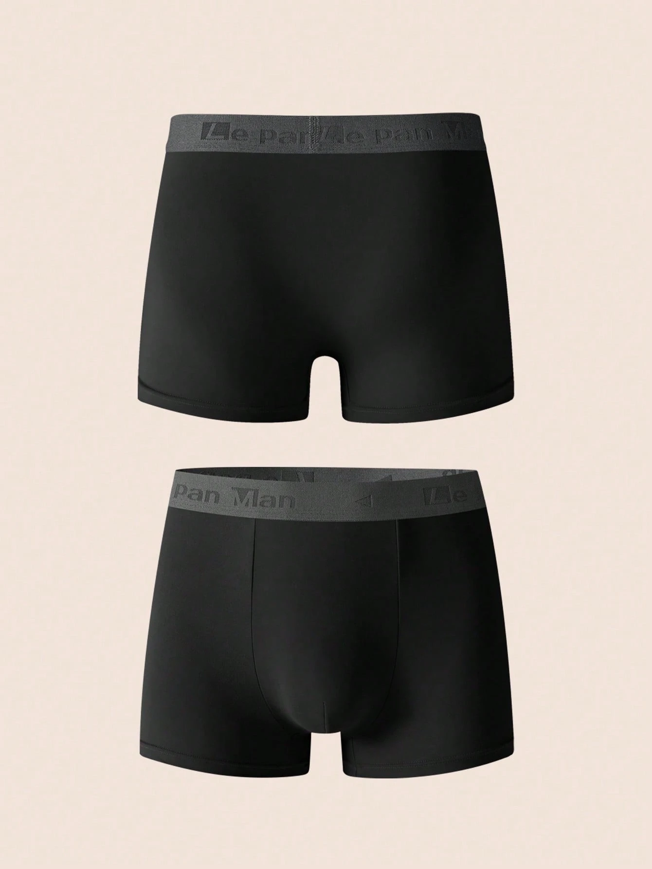 7 pièces/paquet Boxers hommes avec bande de taille à motif lettres, confortables et — vue 12