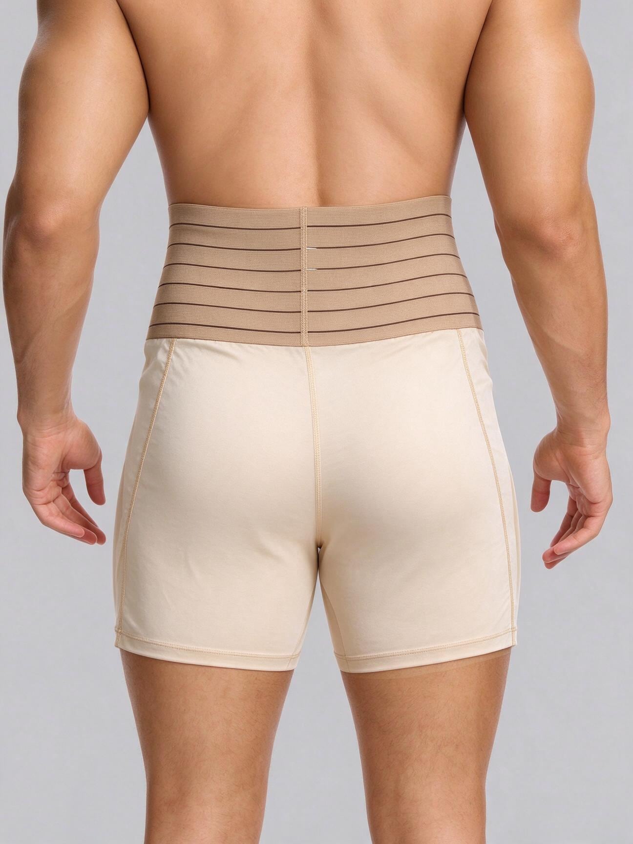 Short de compression amincissants pour hommes, sous-vêtements sculptants avec contrôle — vue 9