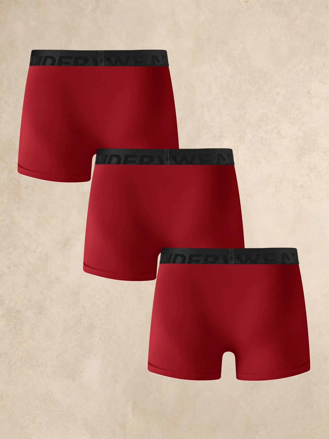 3 pièces/Paquet Slips noirs doux et confortables pour hommes — vue 6