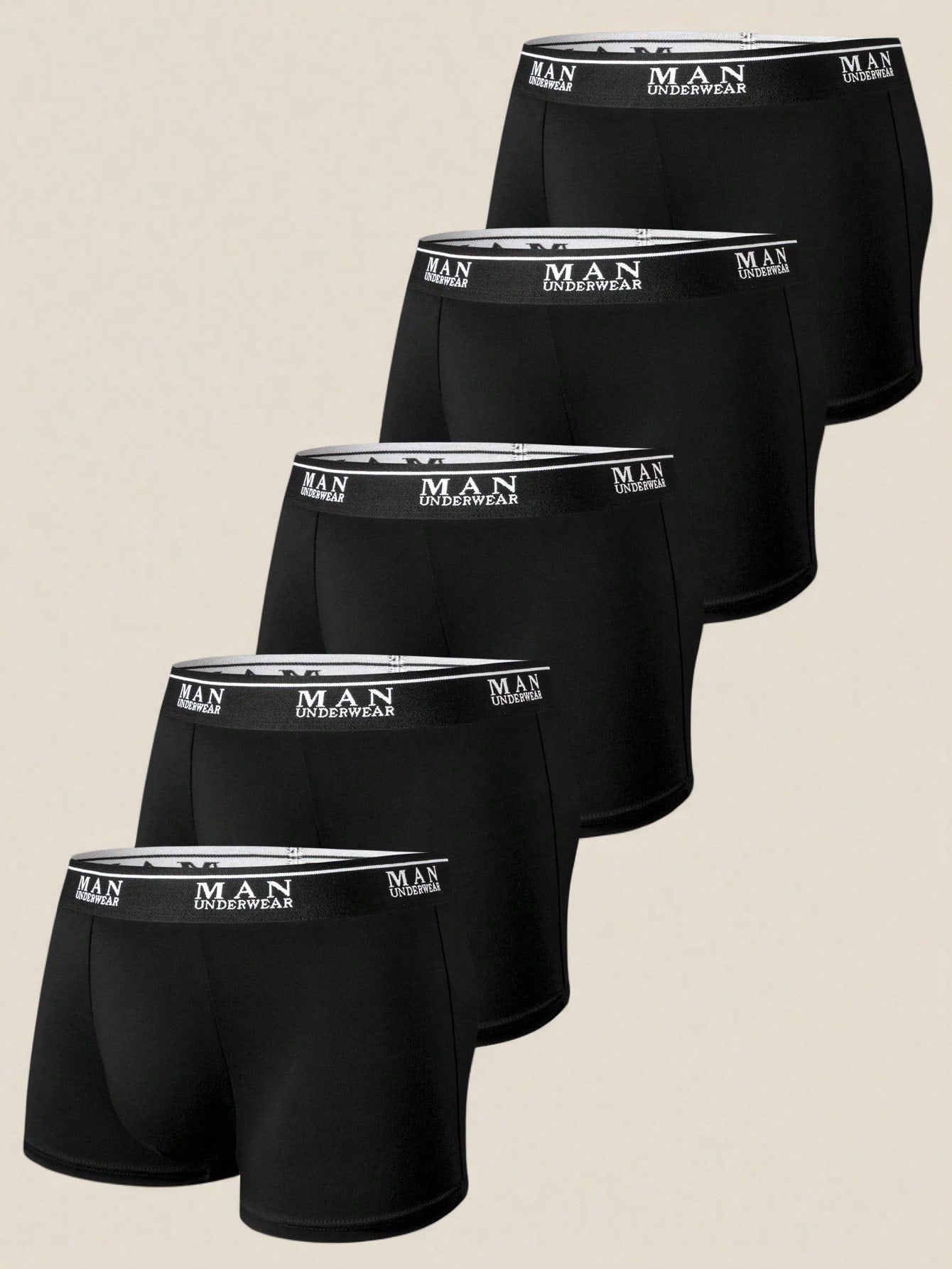 Snug Zone 5 pièces/Paquet Boxers respirants et extensibles pour hommes, caleçons légers — vue 2