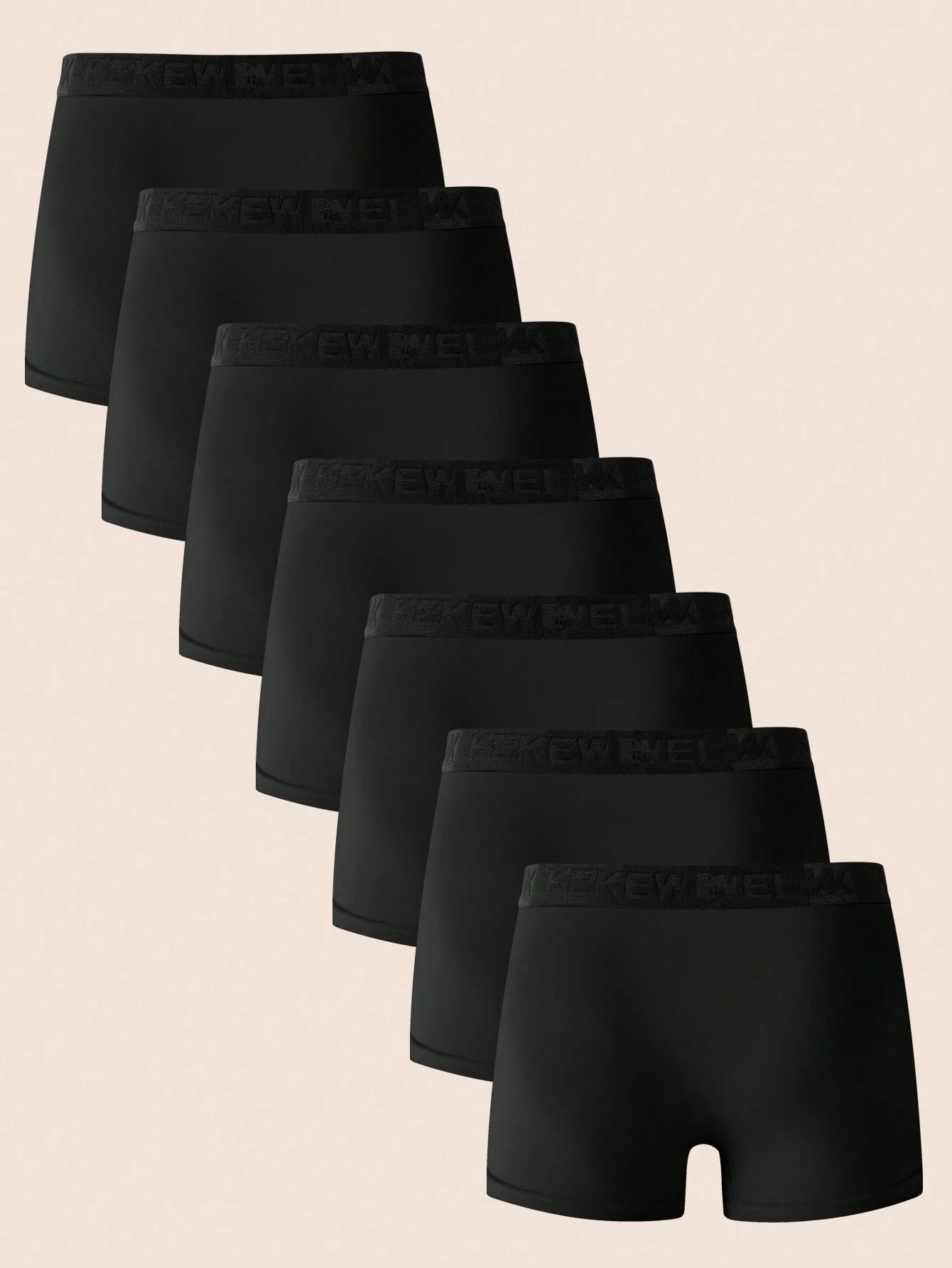 7 pièces/set Boxers homme imprimés lettres, décontractés pour tous les jours — vue 4