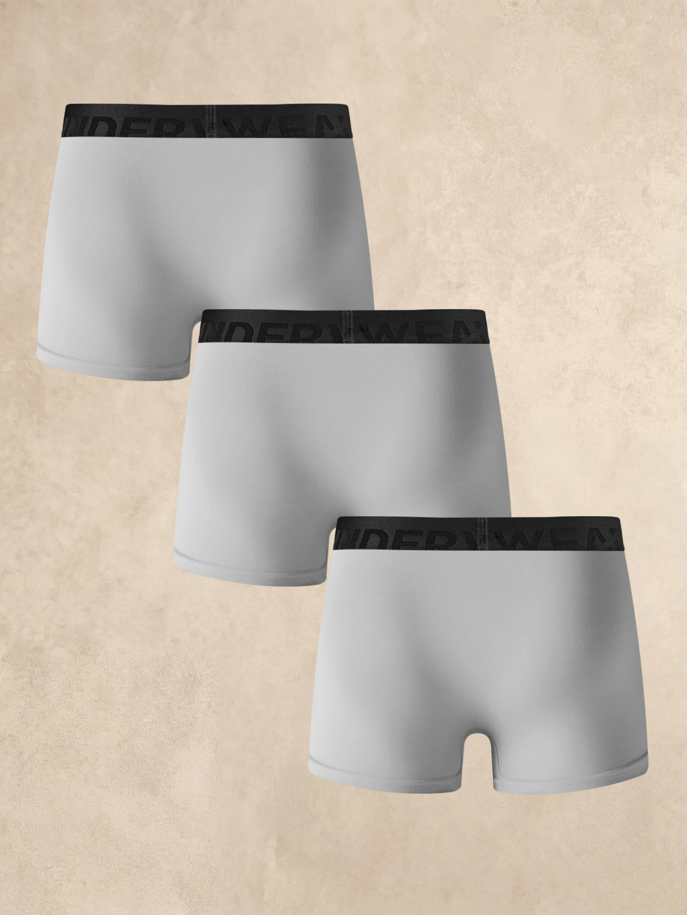 3 pièces/Paquet Slips noirs doux et confortables pour hommes — vue 8