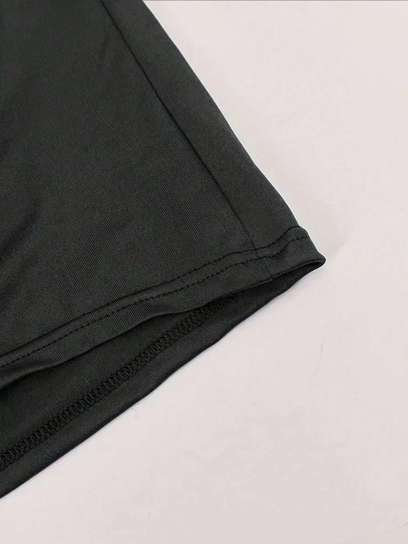 Sous-vêtements longs de couleur unie pour hommes, shorts élastiques confortables et — vue 7
