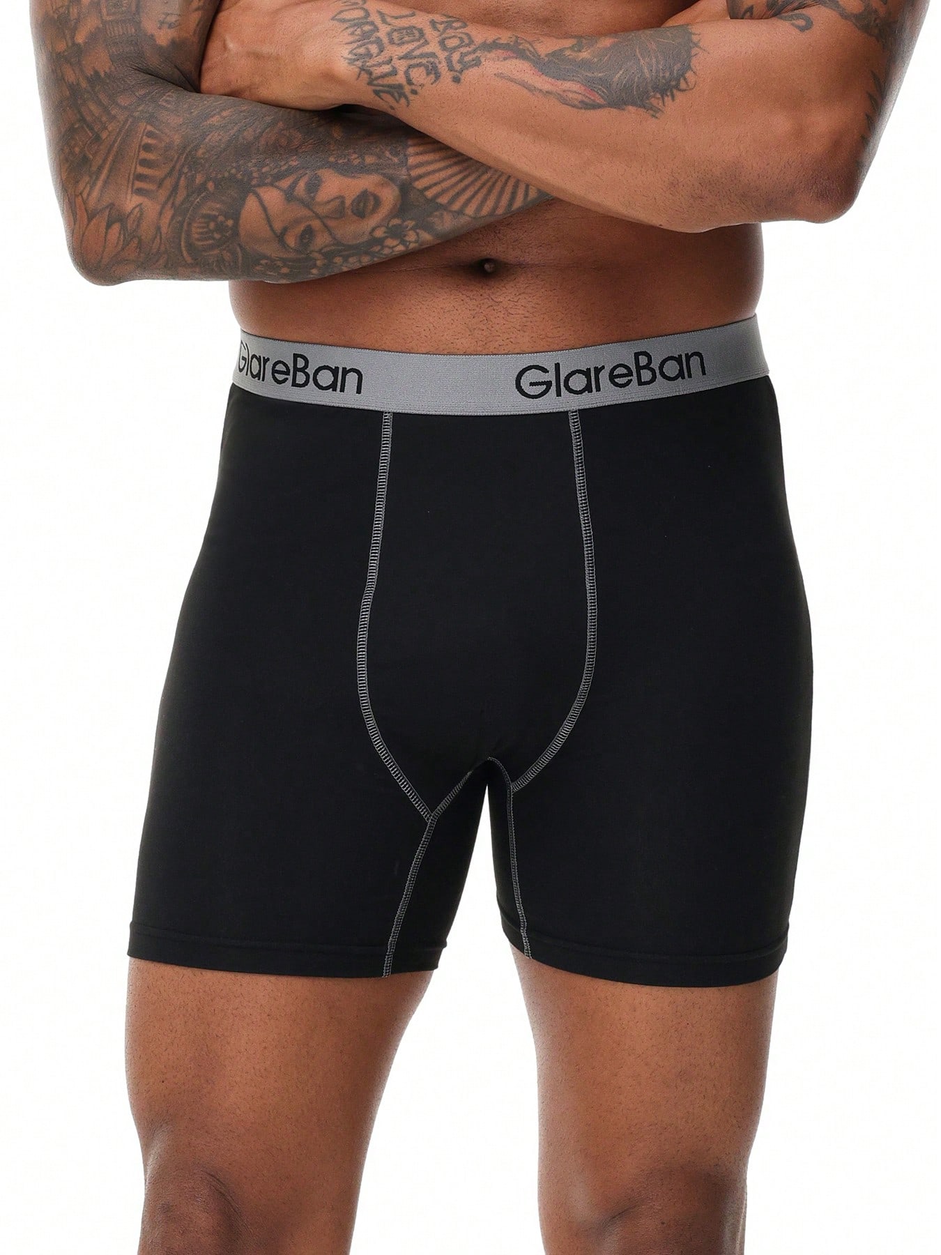 Boxer mi-longs pour homme, sous-vêtements masculins confortables — vue 3