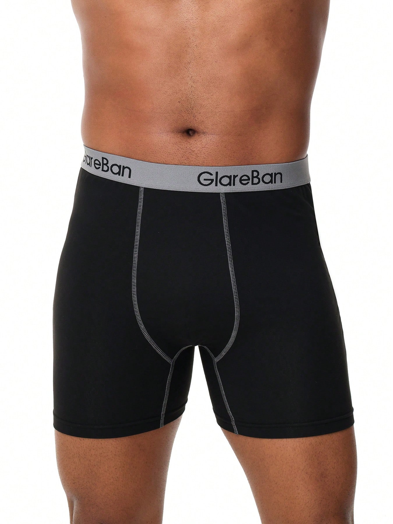 Boxer mi-longs pour homme, sous-vêtements masculins confortables — vue 5