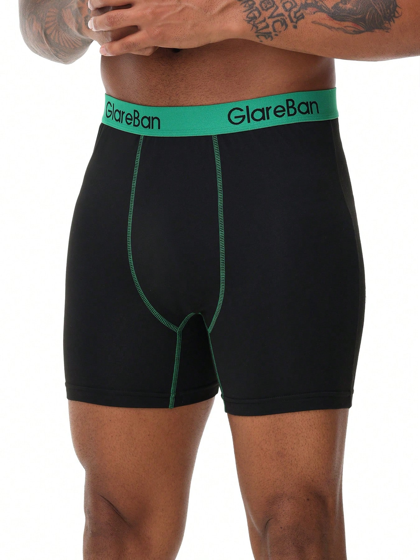 Boxer mi-longs pour homme, sous-vêtements masculins confortables — vue 10