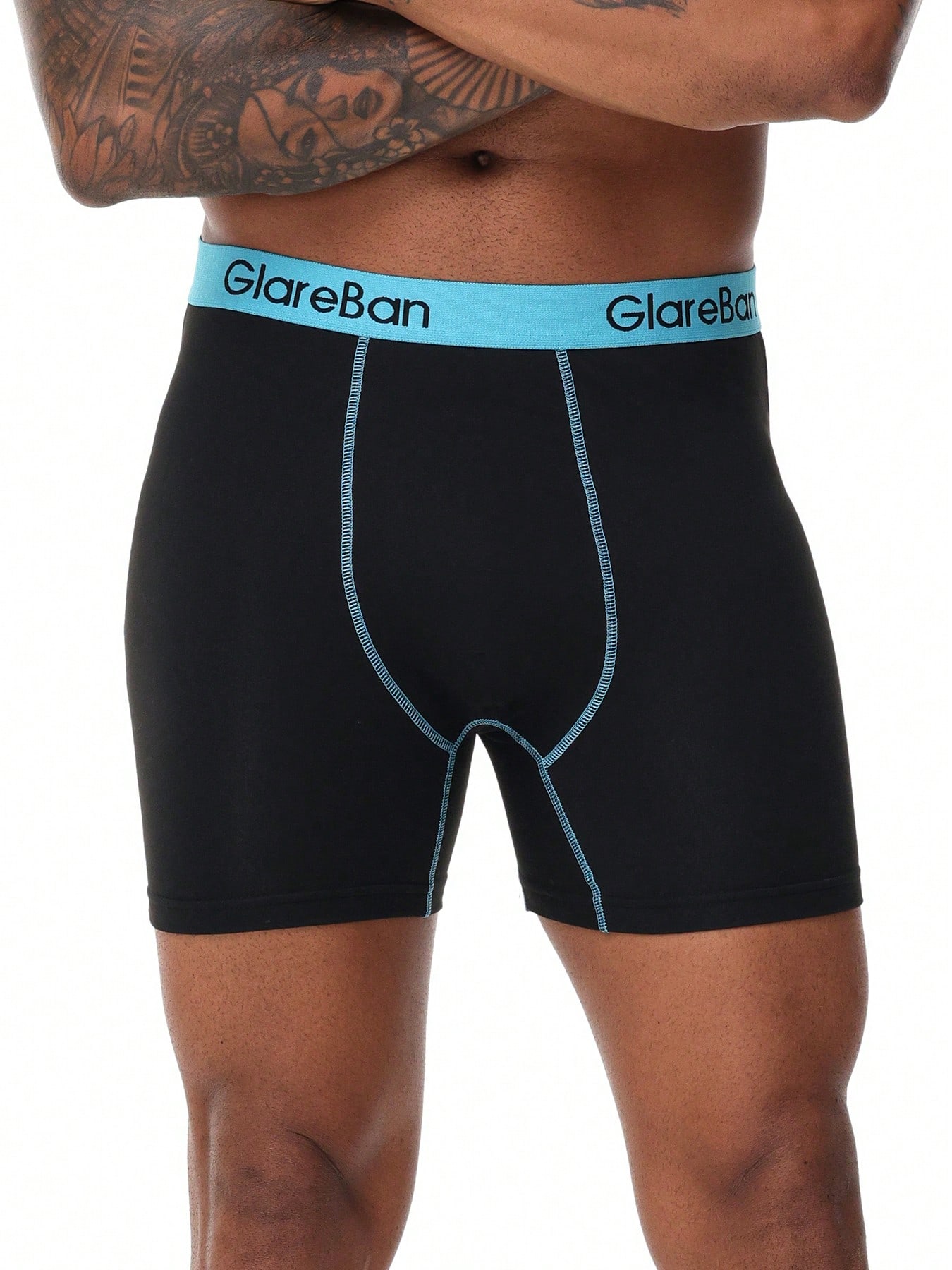 Boxer mi-longs pour homme, sous-vêtements masculins confortables — vue 7