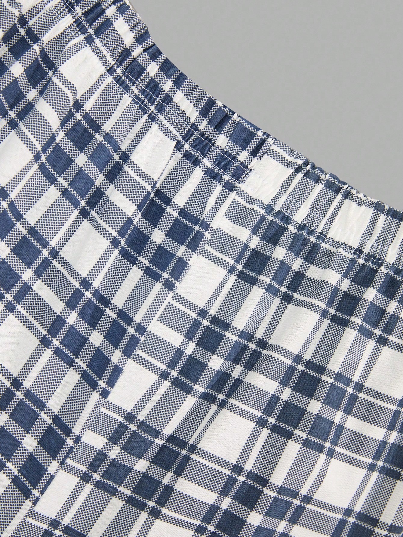 Cottnline Ensemble de détente homme en coton à carreaux imprimés, 3 pièces: — vue 5