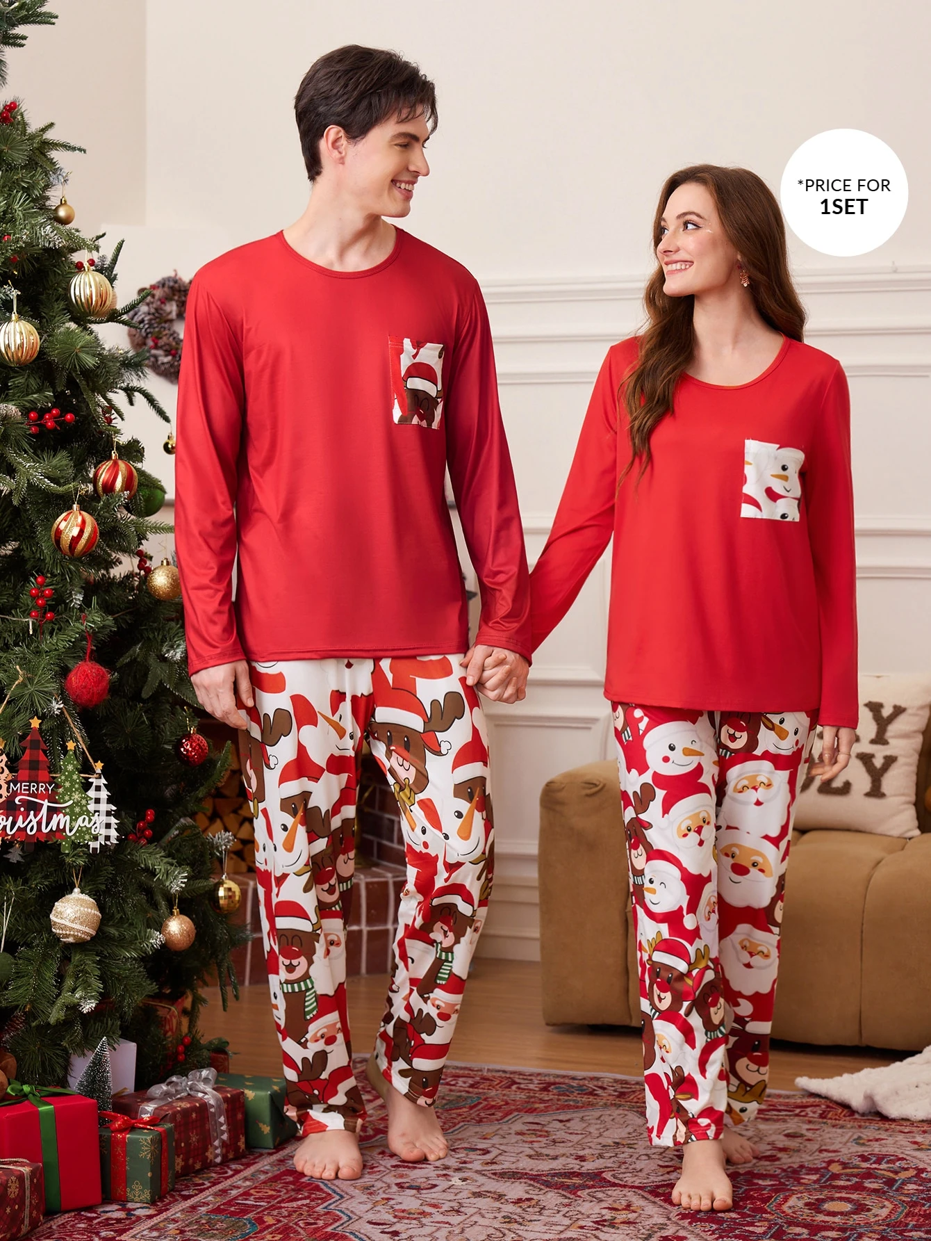 CoupledUp Ensemble de vêtements d'intérieur pour hommes avec imprimé de dessin animé de — vue 7