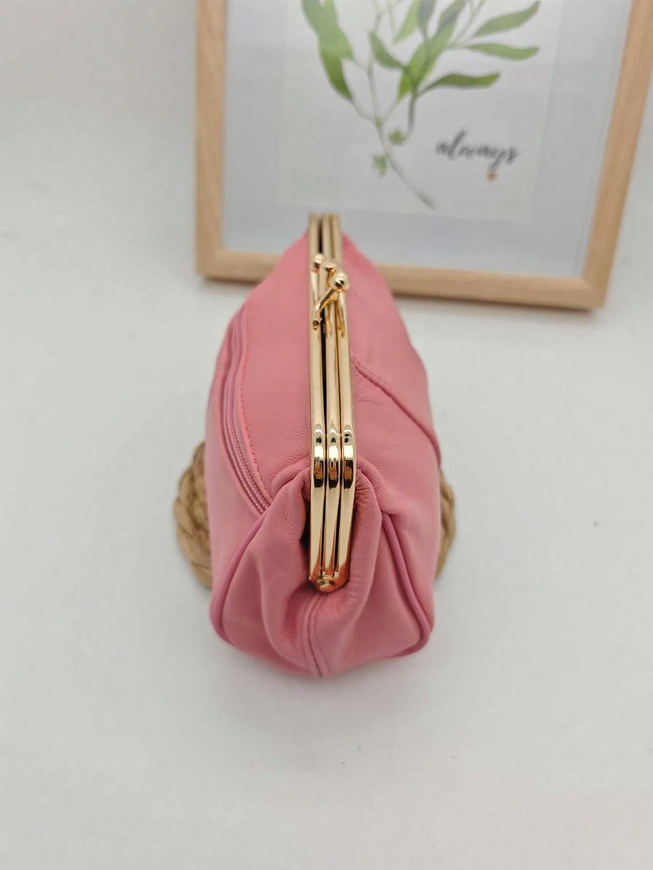 XD Porte-monnaie multifonction véritable pour femmes, porte-clés à fermoir métallique, — vue 11