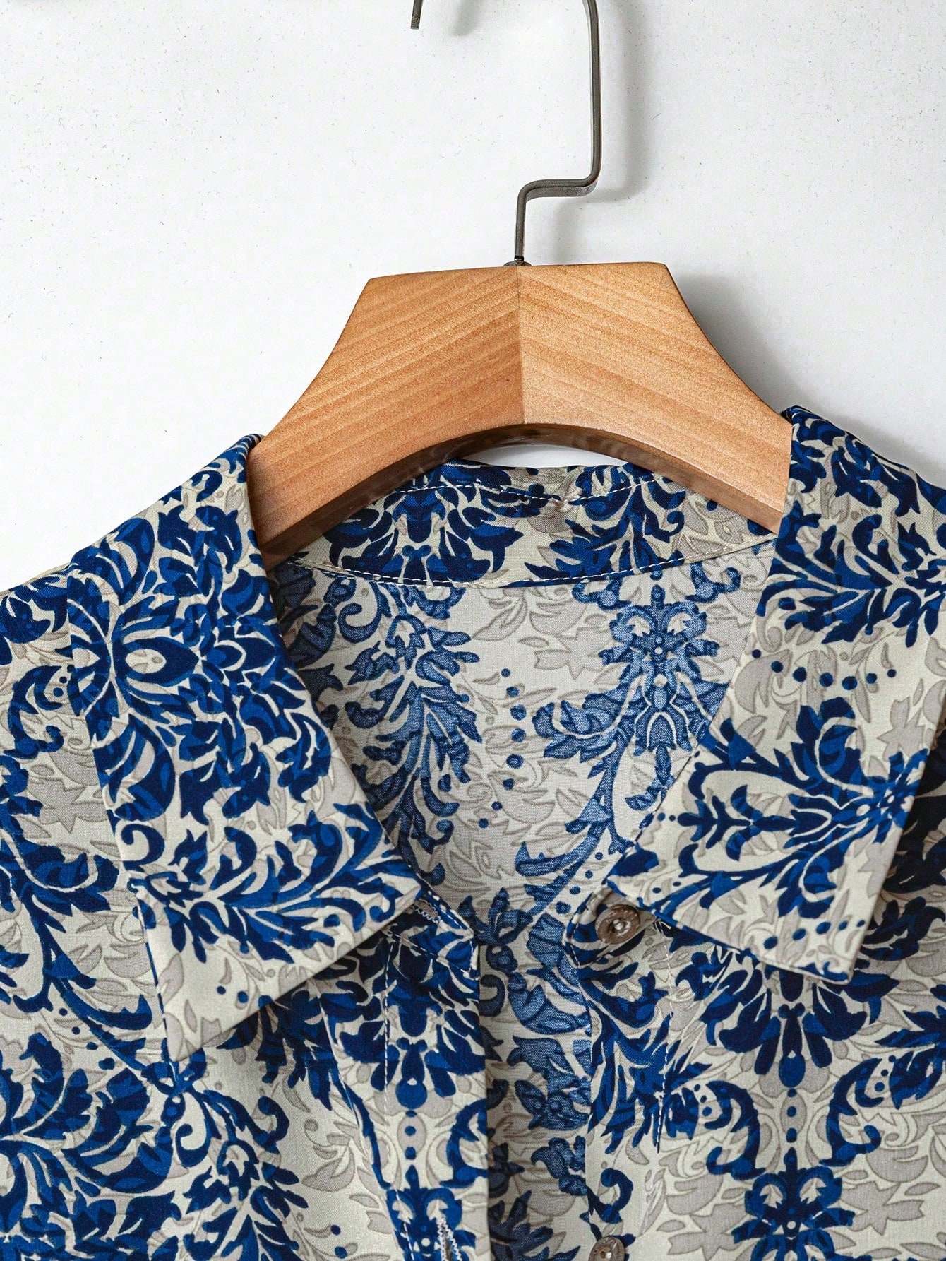 Rusticease Robe chemise cardigan grande taille pour femme, style vintage élégant — vue 9