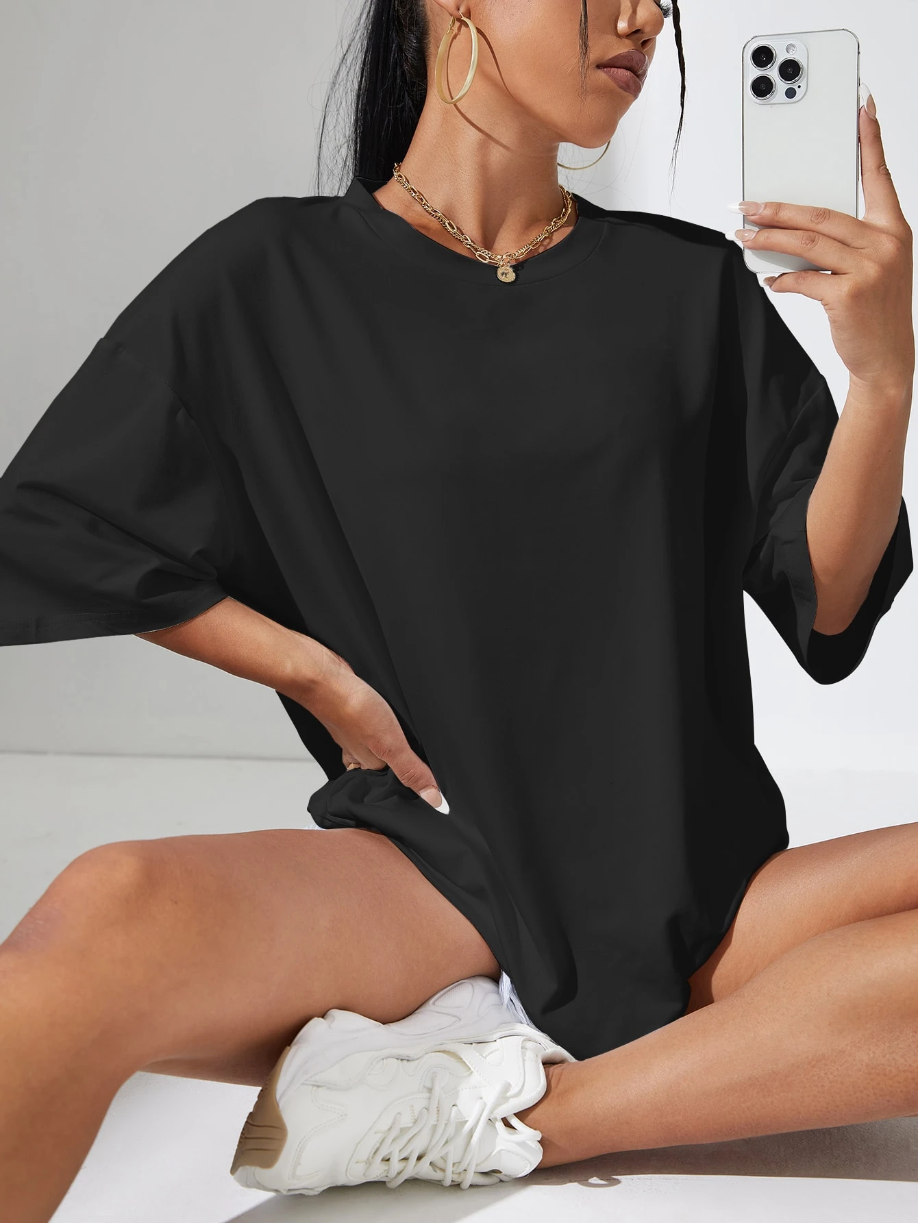 INAWLY T-shirt col rond — vue 2