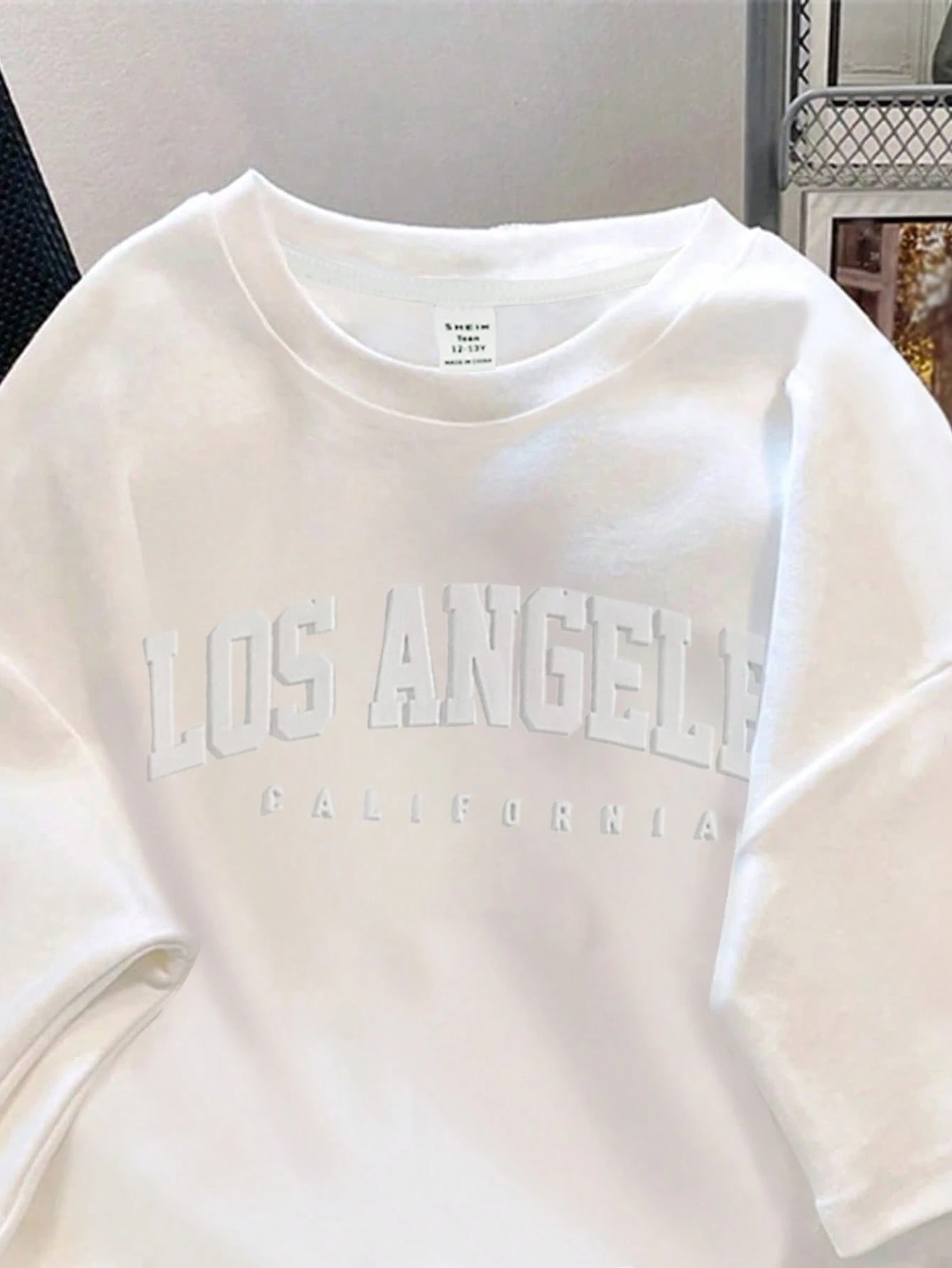 EZwear T-shirt décontracté ample à manches courtes avec encolure ronde, imprimé — vue 3