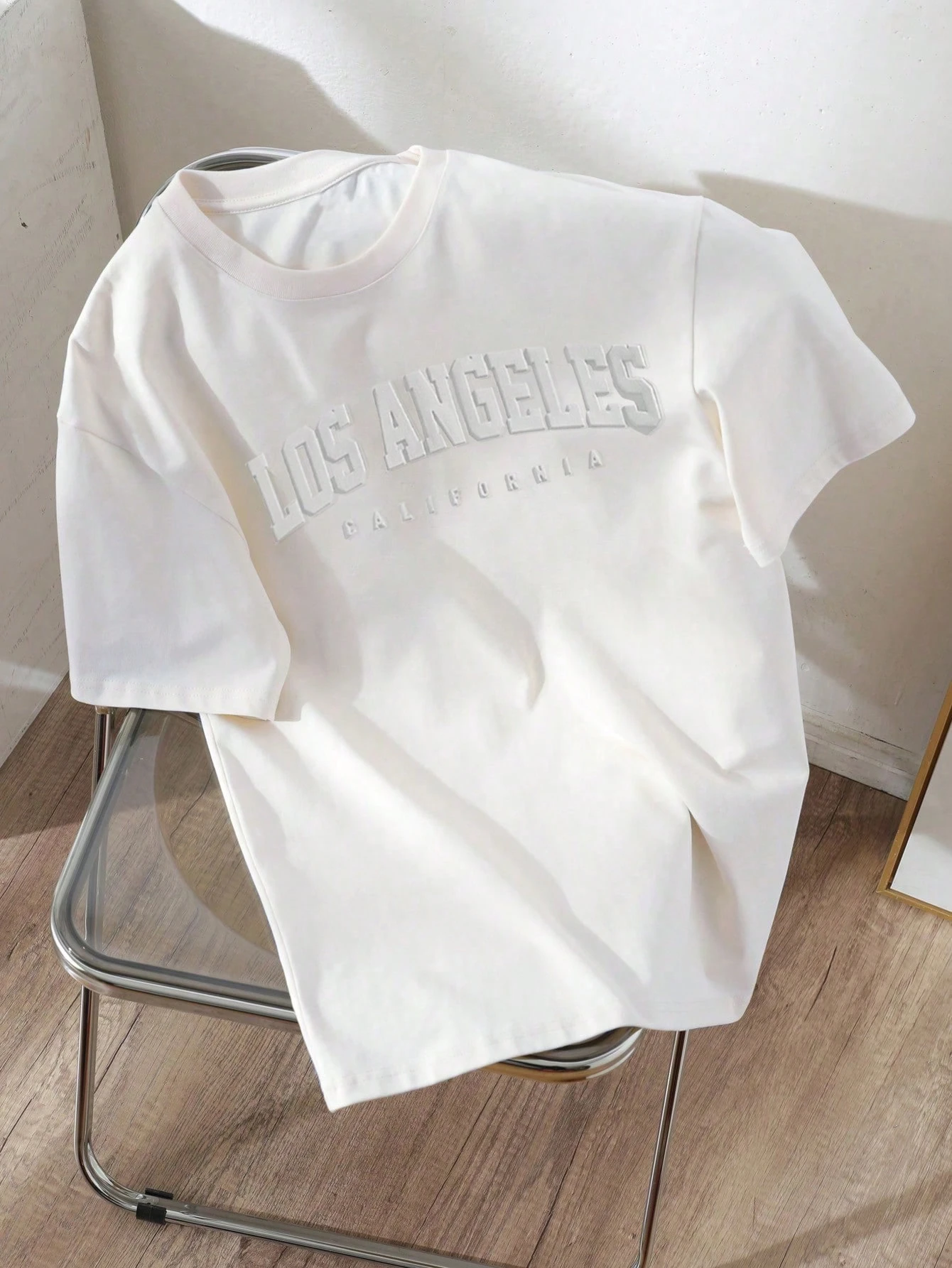 EZwear T-shirt décontracté ample à manches courtes avec encolure ronde, imprimé — vue 5