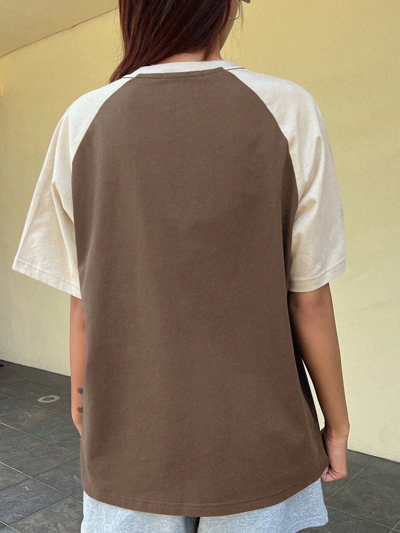 DAZY T-shirt surdimensionné à manches raglan avec graphique lettré — vue 9