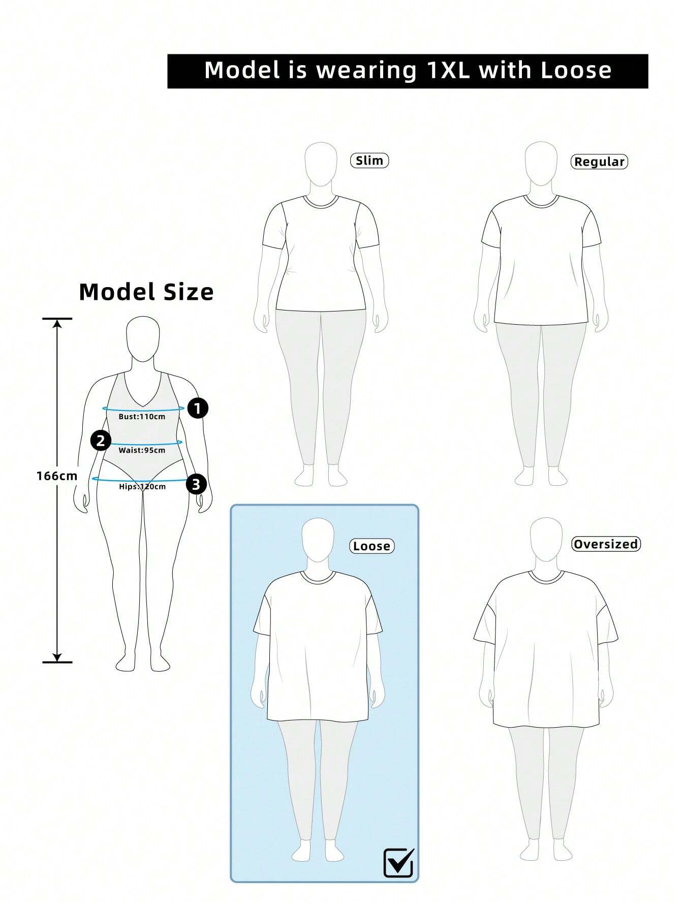 EZwear T-shirt grande taille avec imprimé texturé minimaliste et décontracté, col — vue 5
