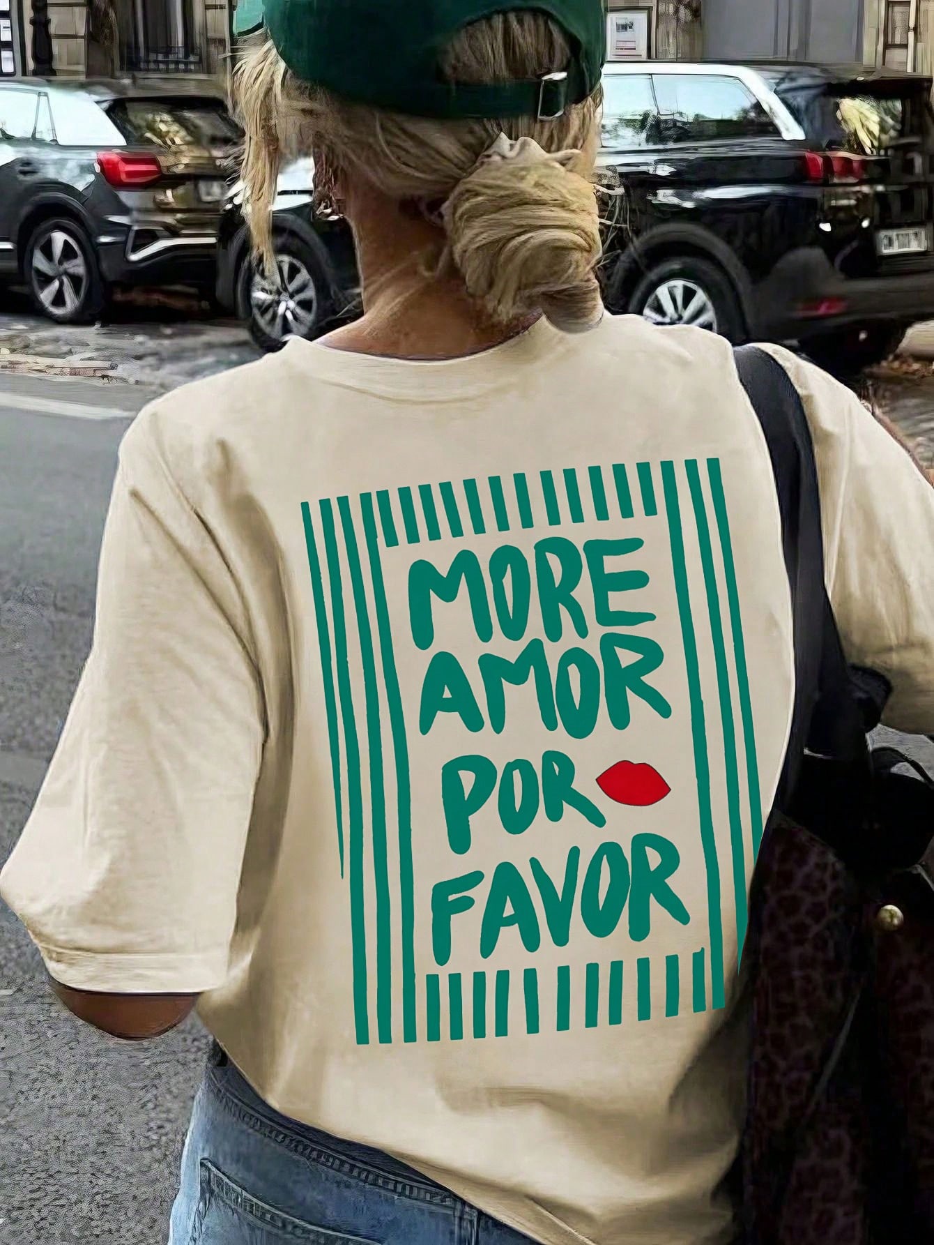 T-shirt décontracté à manches courtes et col rond pour femmes - motif imprimé, tissu doux — vue 6