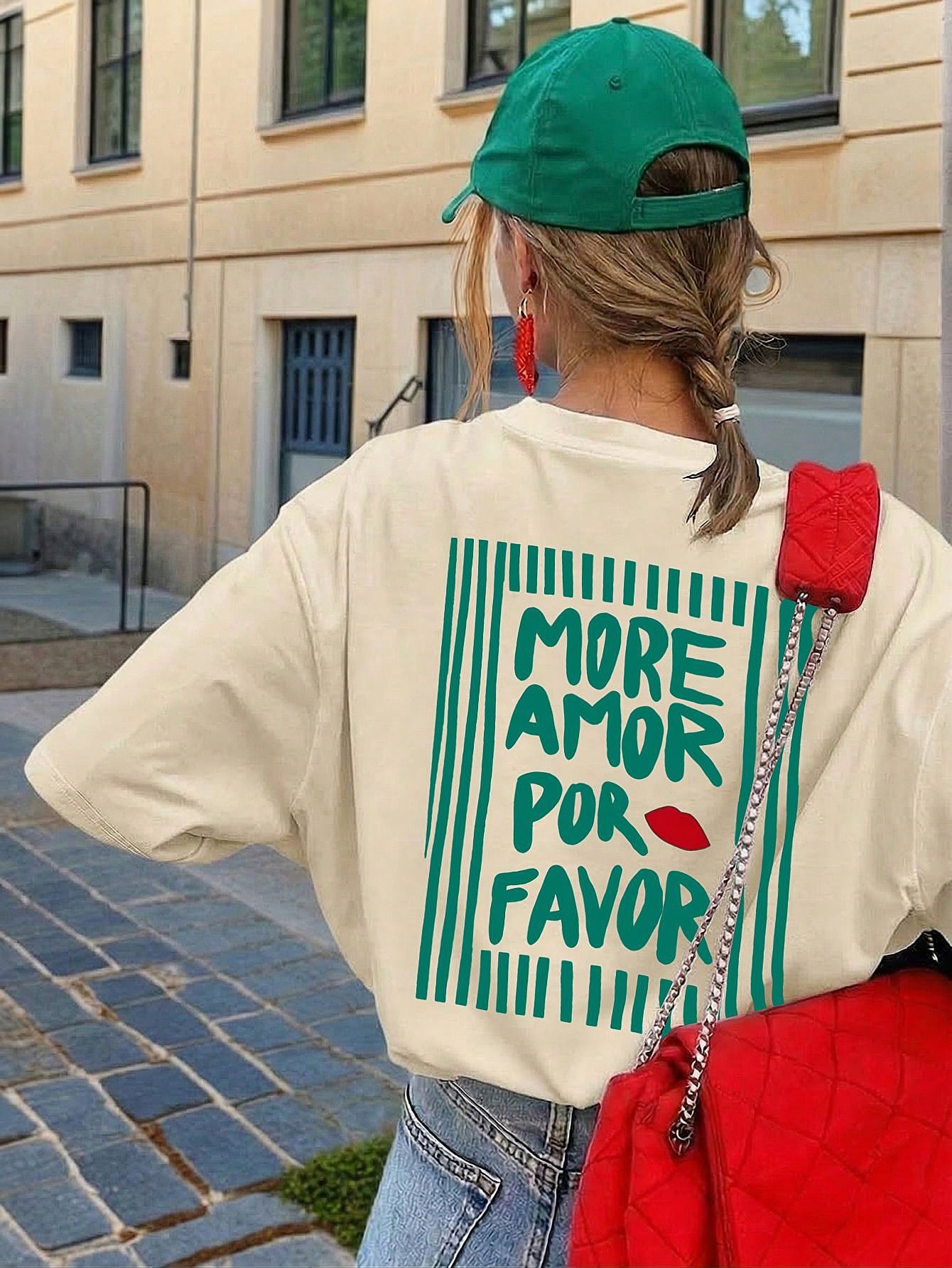 T-shirt décontracté à manches courtes et col rond pour femmes - motif imprimé, tissu doux — vue 4