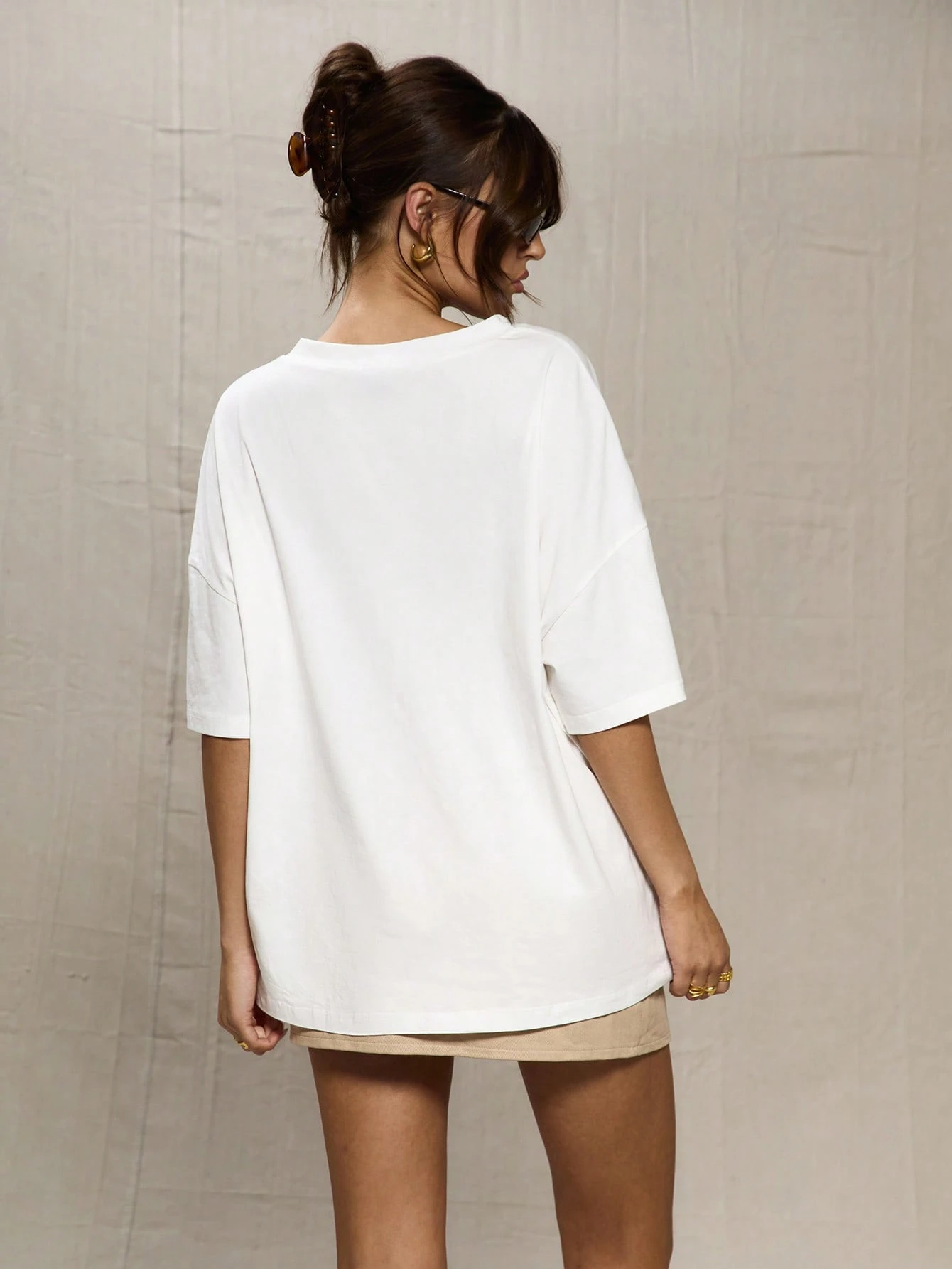 MUSERA T-shirt de baseball oversize décontracté mignon avec imprimé graphique, t-shirt — vue 3