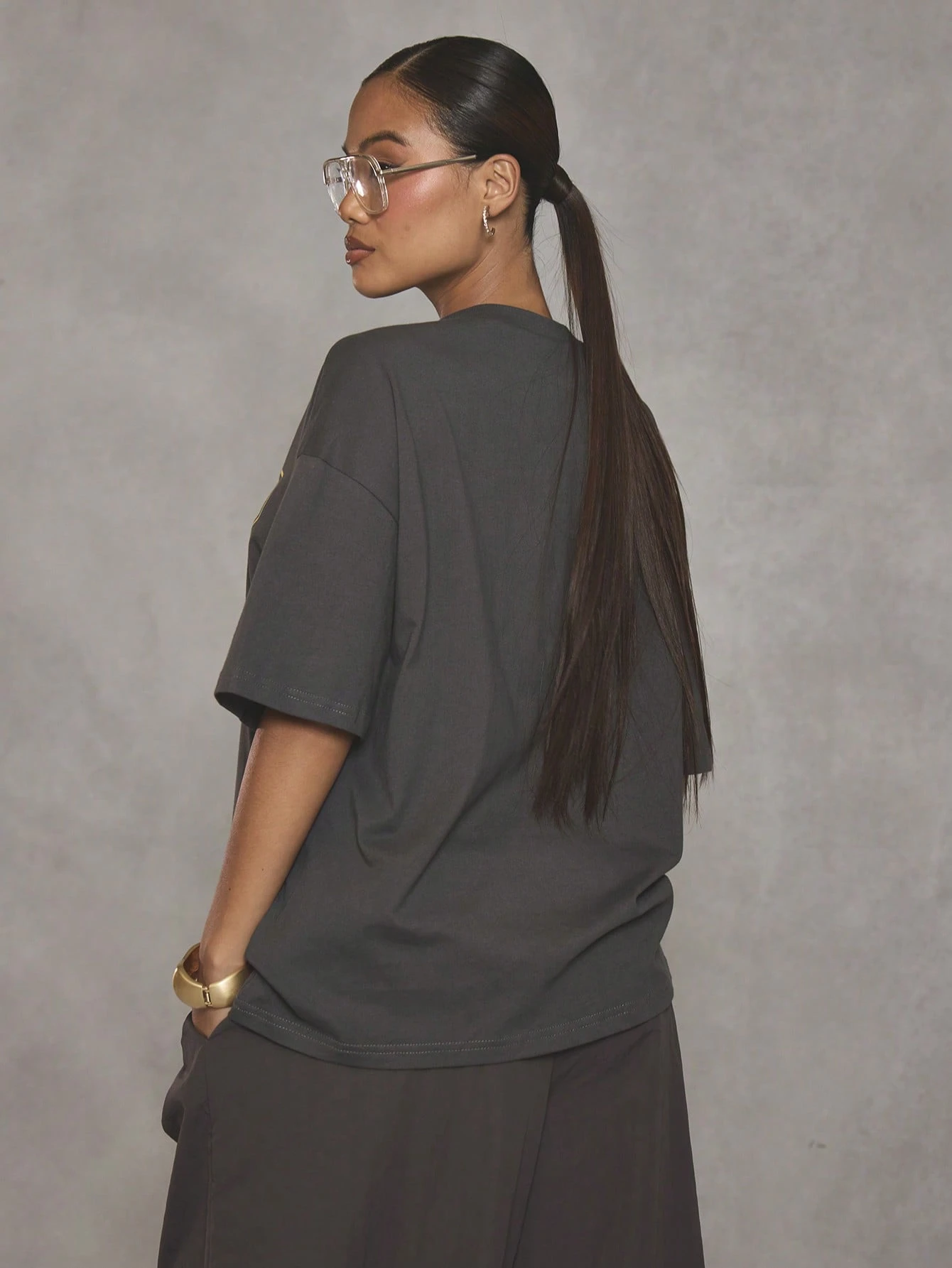 MUSERA T-shirt graphique oversize style de rue cool girl élégant pour tous les jours — vue 6