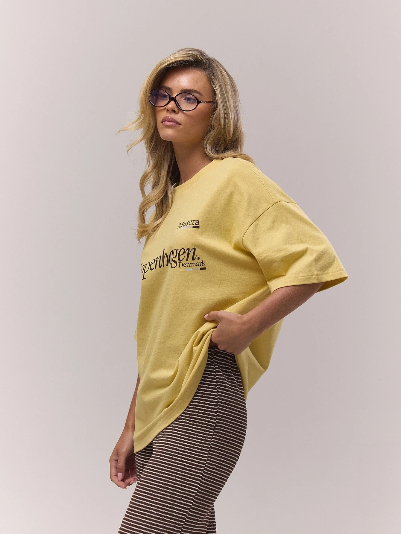 MUSERA T-shirt graphique oversize style de rue cool girl élégant pour tous les jours — vue 10