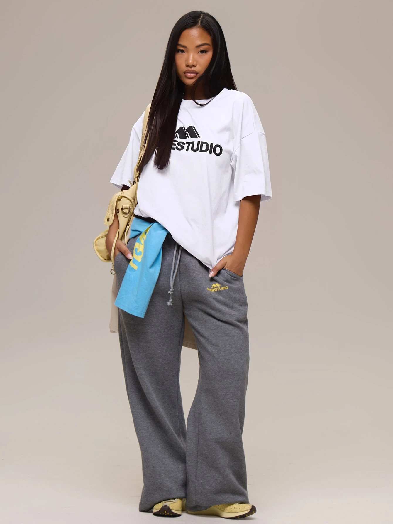 MUSERA T-shirt graphique oversize style de rue cool girl élégant pour tous les jours — vue 8