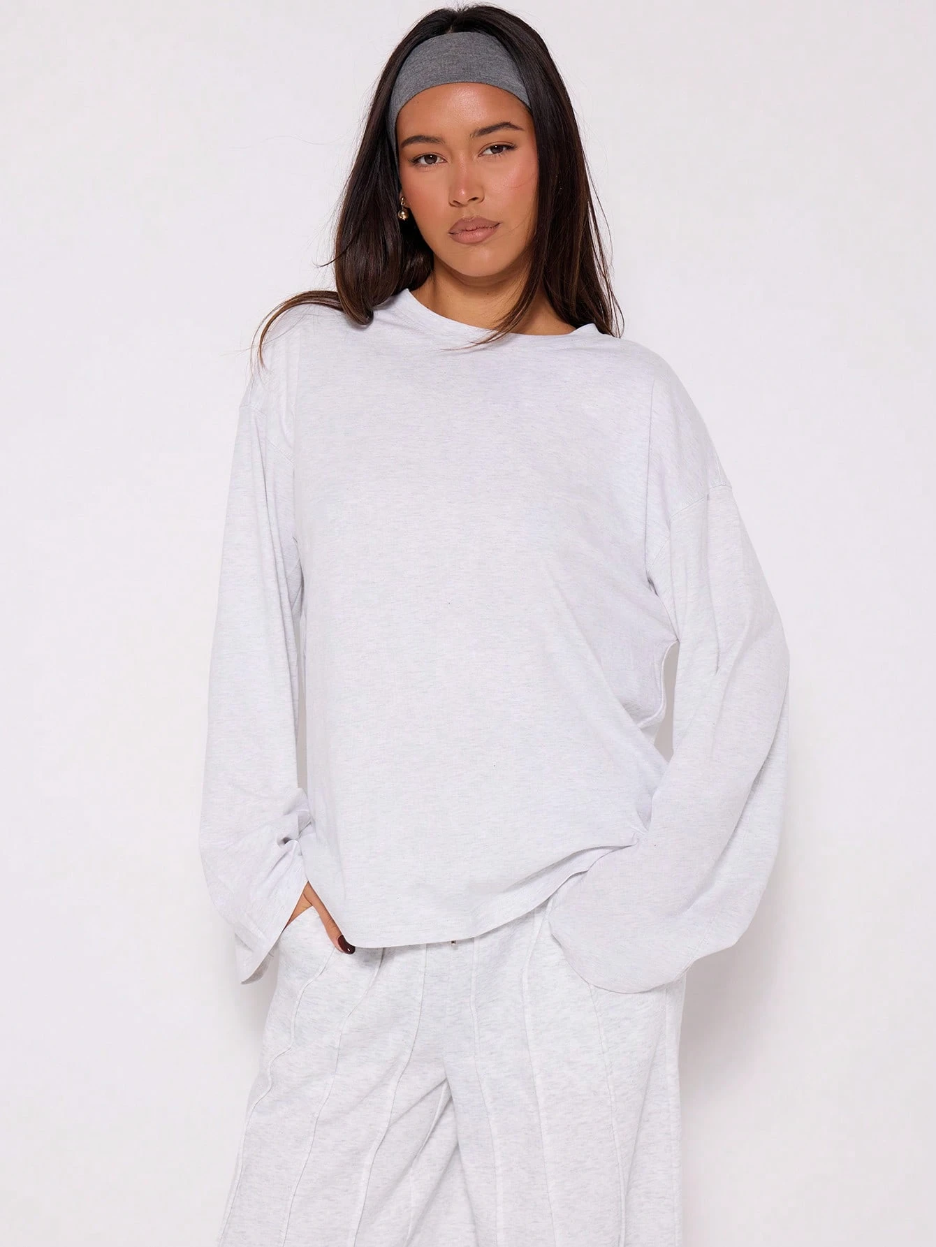 MUSERA Top ample à manches longues, t-shirt oversize décontracté pour tous les jours, — vue 11