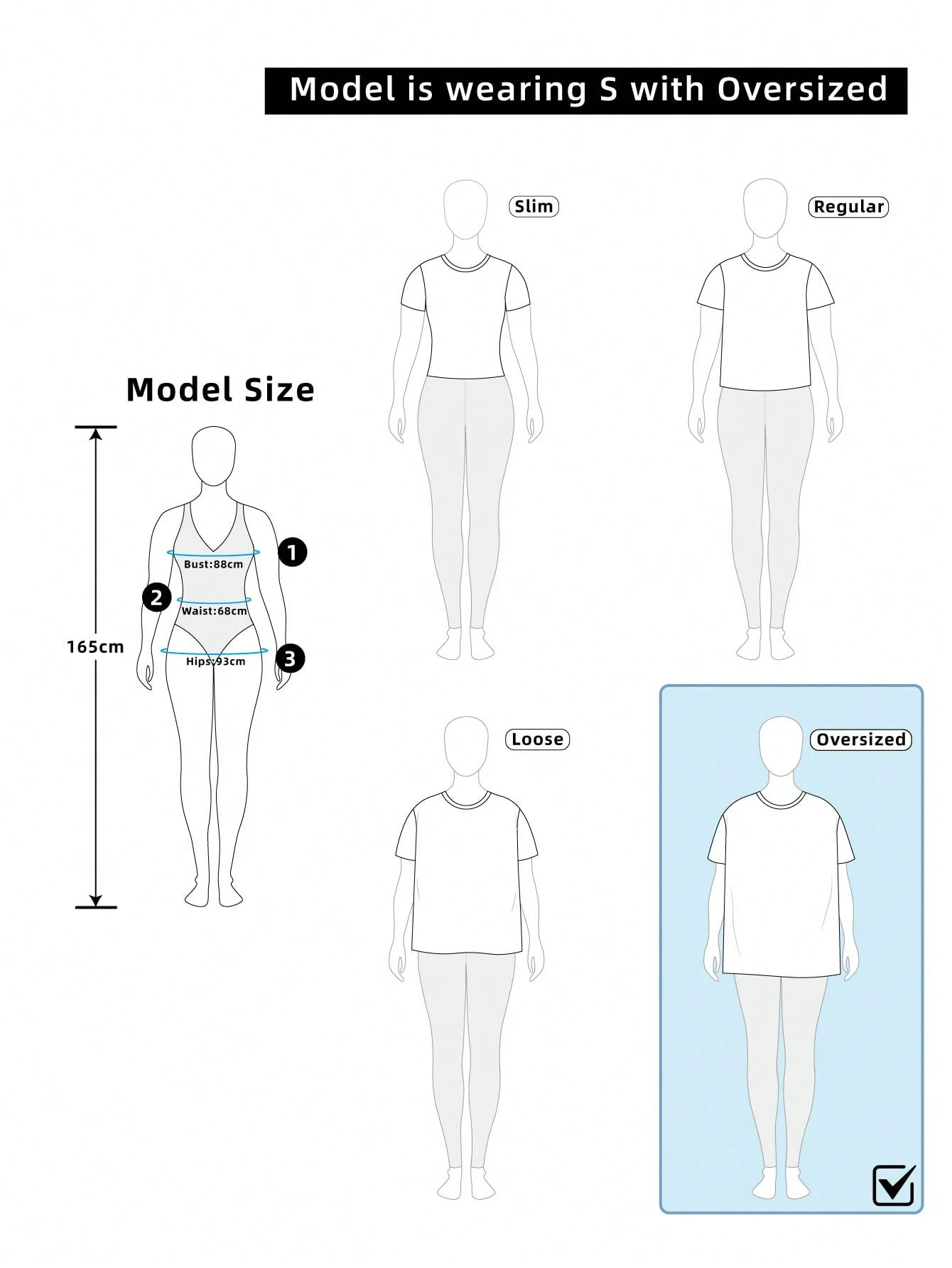 MUSERA T-shirt oversize col ras-du-cou manches coude mignon basique pour vacances travail — vue 11