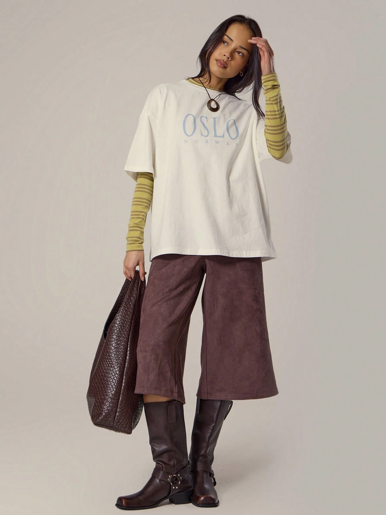 MUSERA T-shirt graphique surdimensionné Printemps, Girly, Jour, Mignon, Décontracté Sweet — vue 5