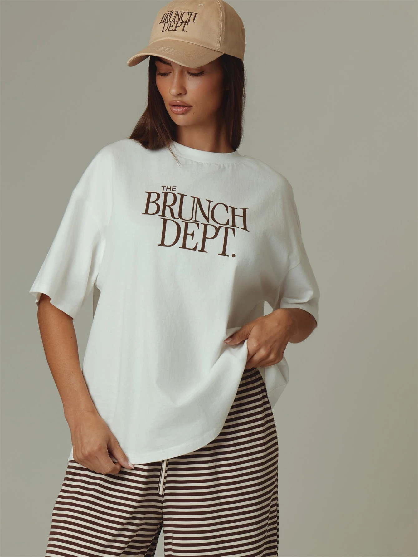MUSERA T-shirt graphique surdimensionné Printemps, Girly, Jour, Mignon, Décontracté Sweet — vue 10