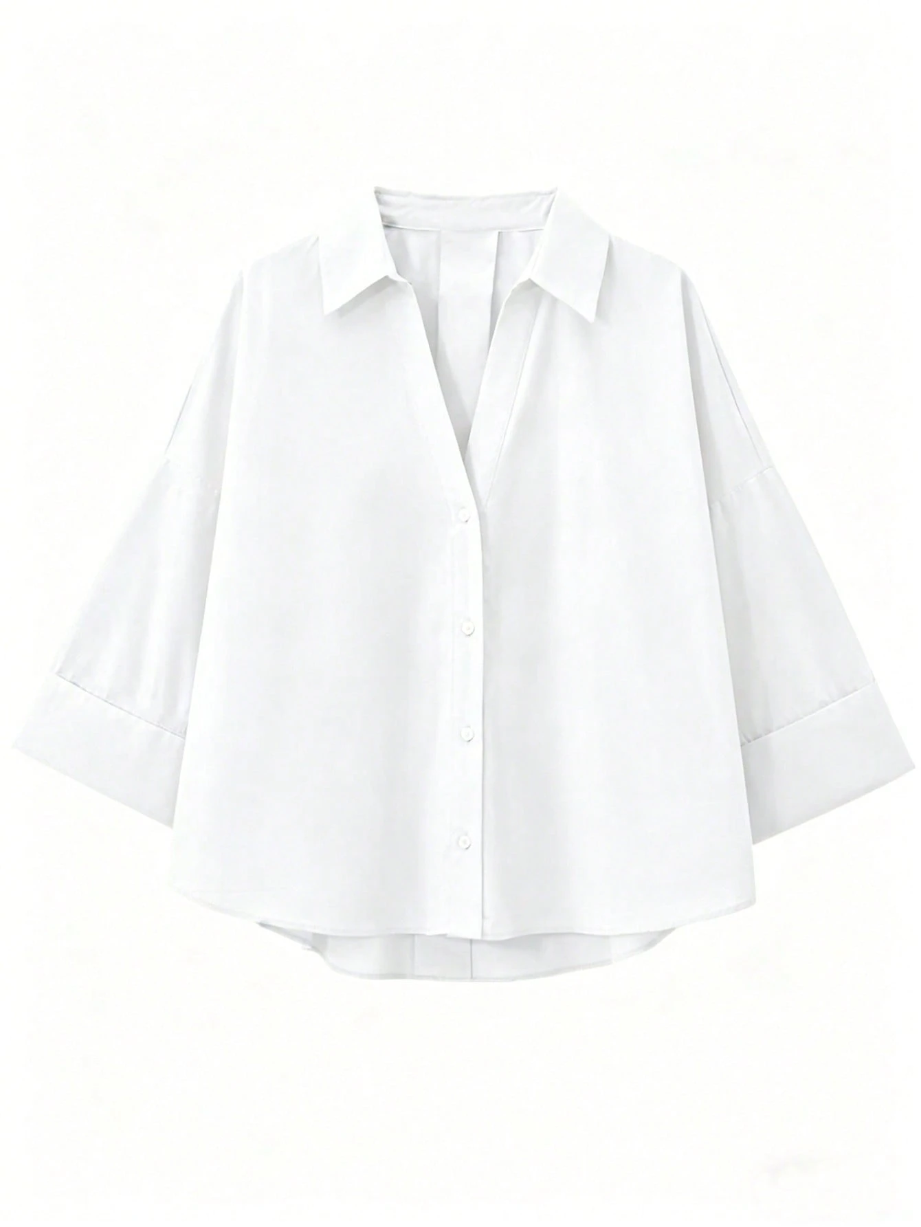 Chemise à manches longues col chemisier décontractée et polyvalente pour femmes, printemps — vue 3