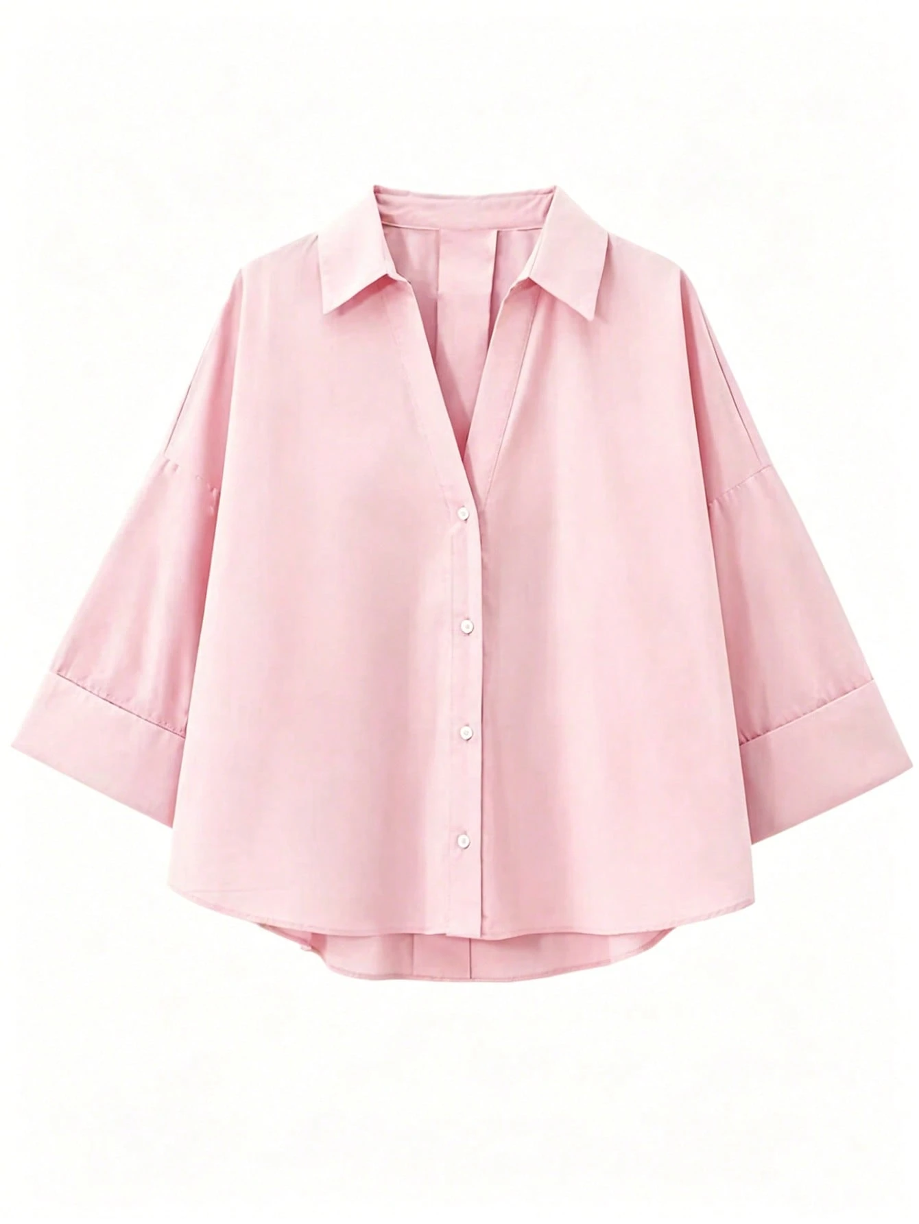 Chemise à manches longues col chemisier décontractée et polyvalente pour femmes, printemps — vue 4