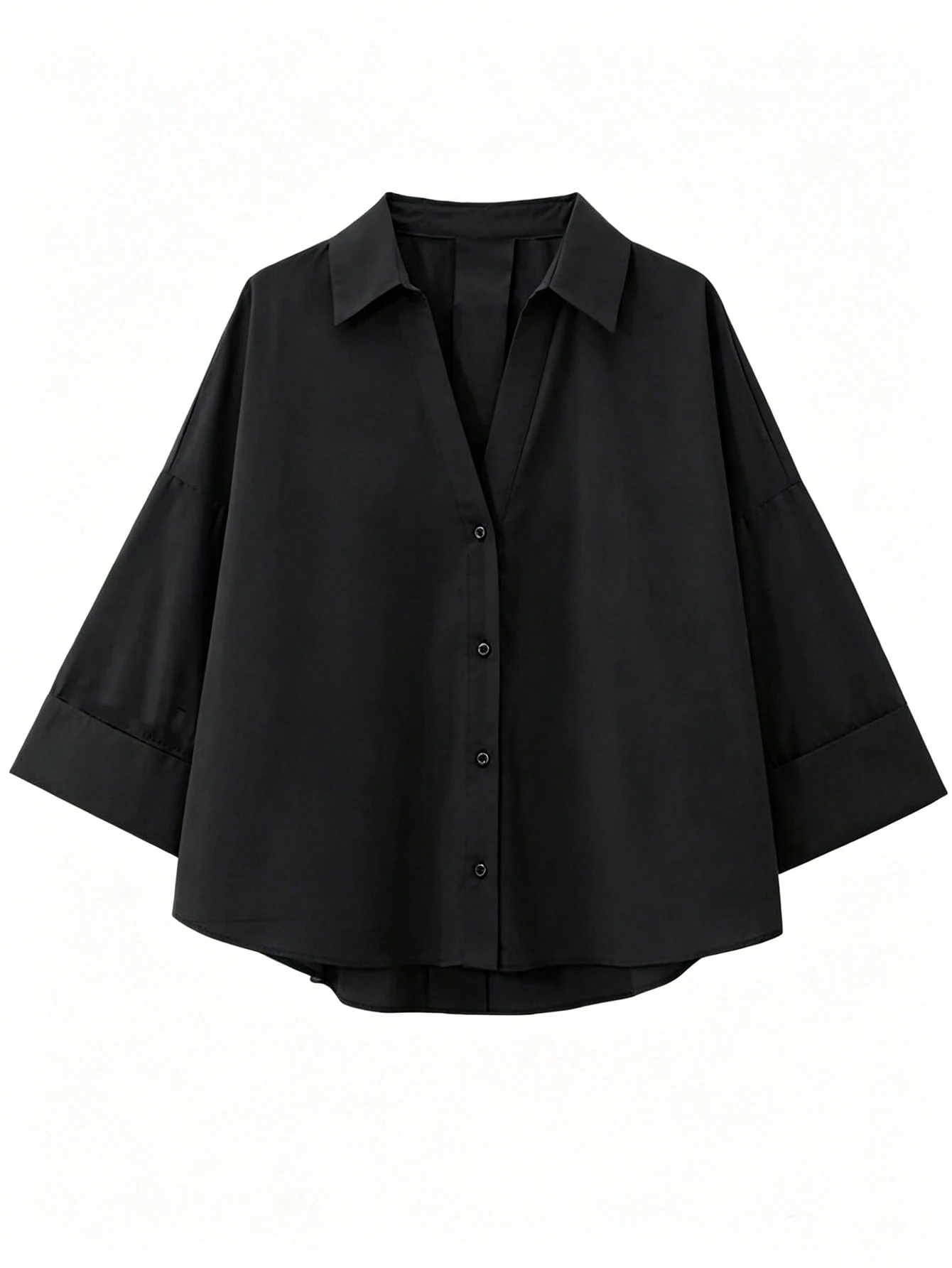Chemise à manches longues col chemisier décontractée et polyvalente pour femmes, printemps — vue 2