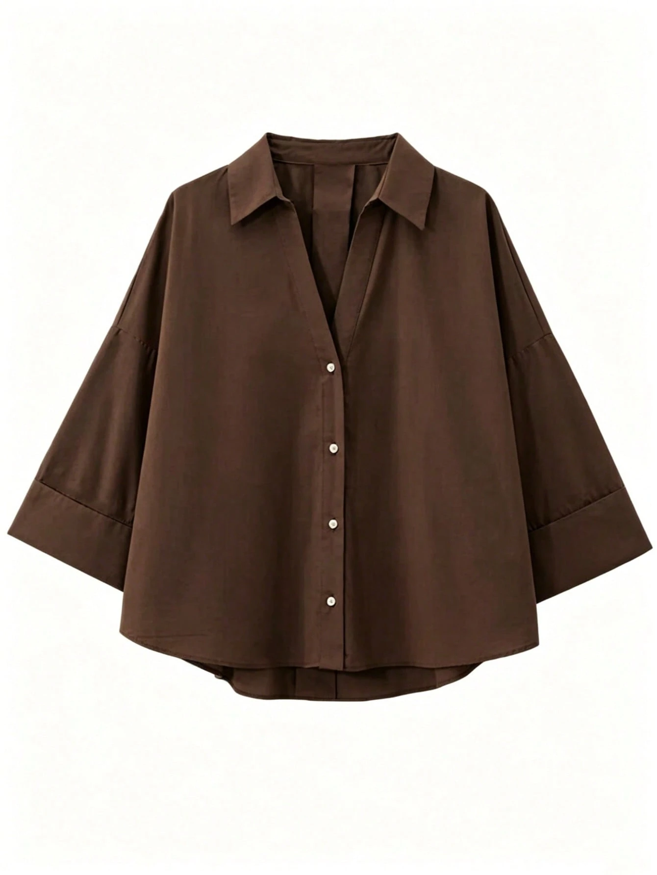 Chemise à manches longues col chemisier décontractée et polyvalente pour femmes, printemps — vue 6