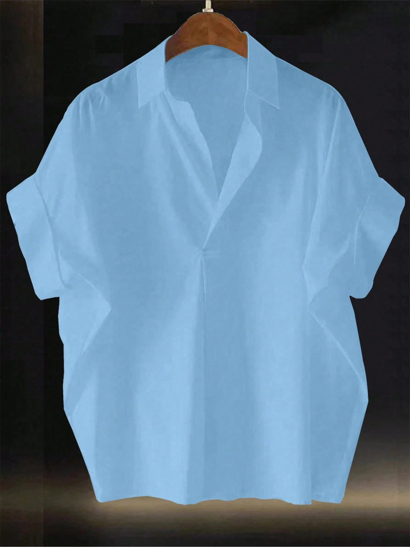Franclia Blouse femme col châle, manches chauve-souris ample, design français mode Top de — vue 6