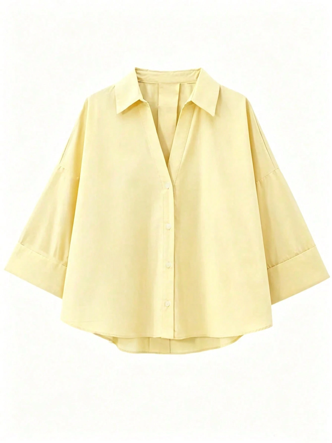 Chemise à manches longues col chemisier décontractée et polyvalente pour femmes, printemps — vue 11