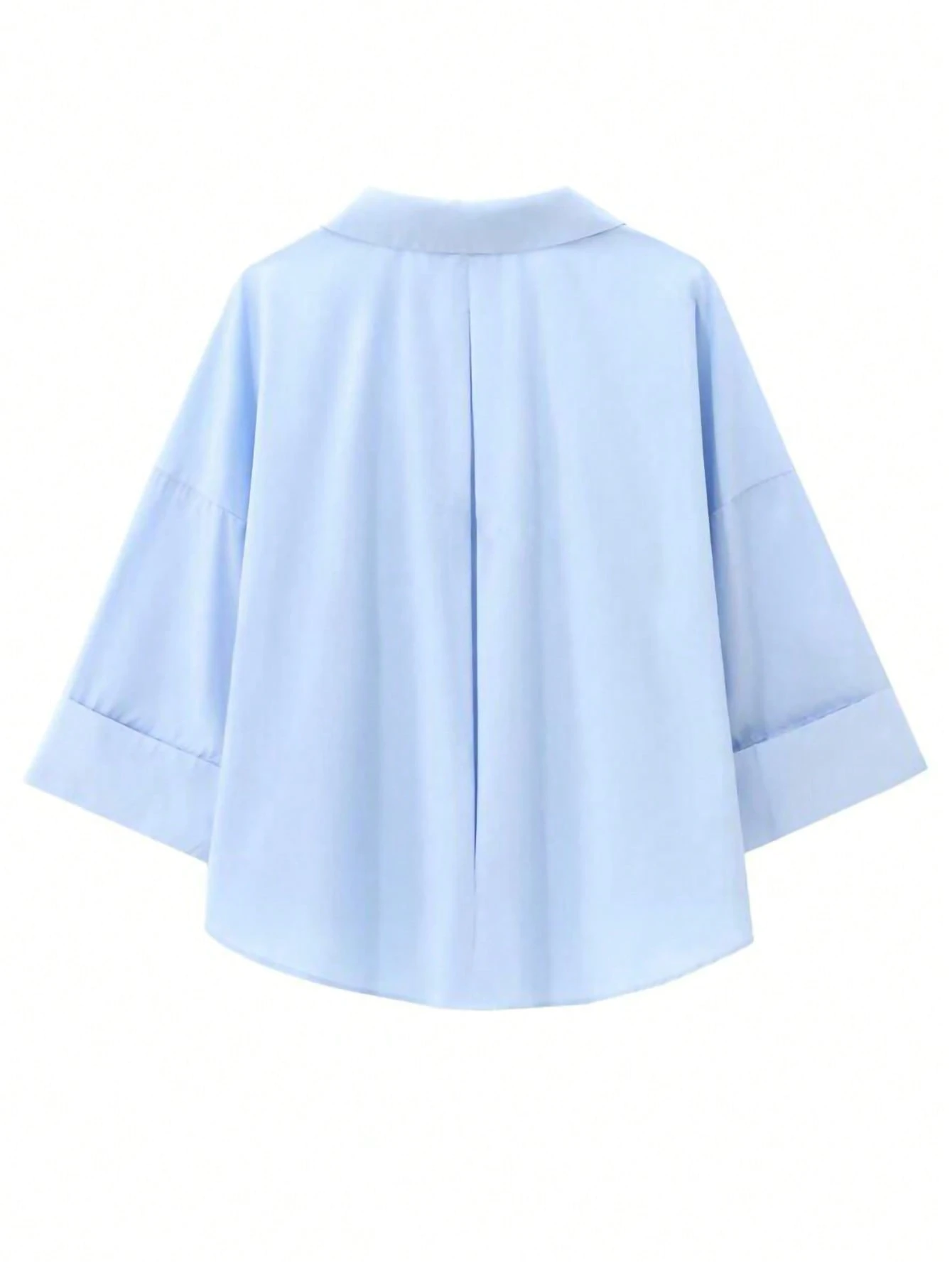 Chemise à manches longues col chemisier décontractée et polyvalente pour femmes, printemps — vue 7