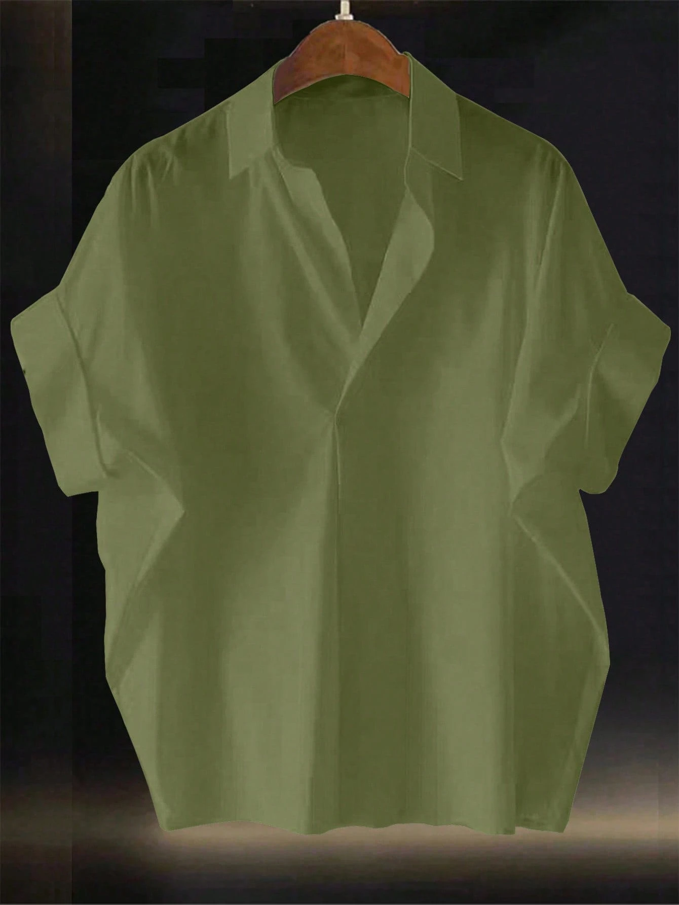 Franclia Blouse femme col châle, manches chauve-souris ample, design français mode Top de — vue 7