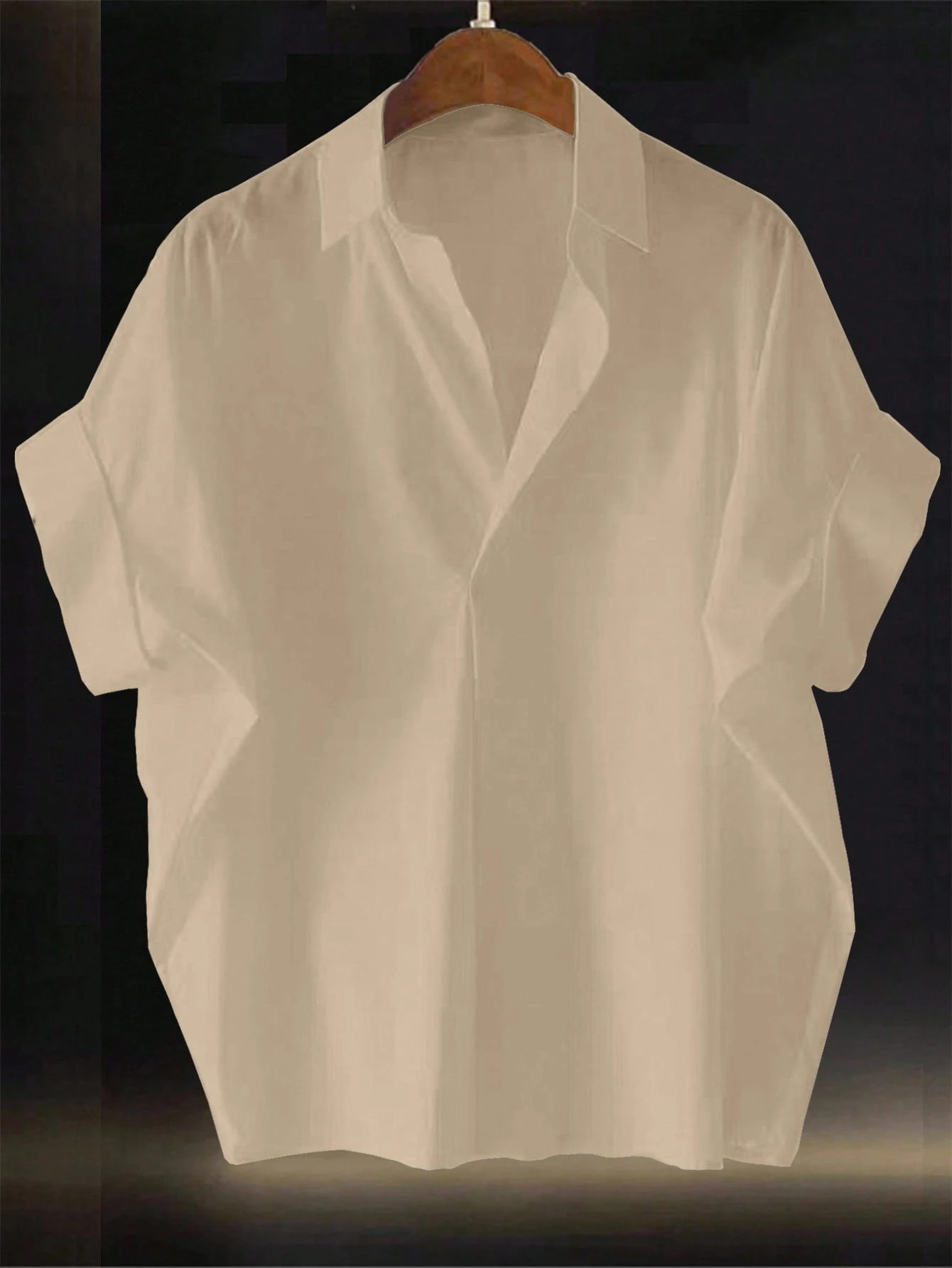 Franclia Blouse femme col châle, manches chauve-souris ample, design français mode Top de — vue 8