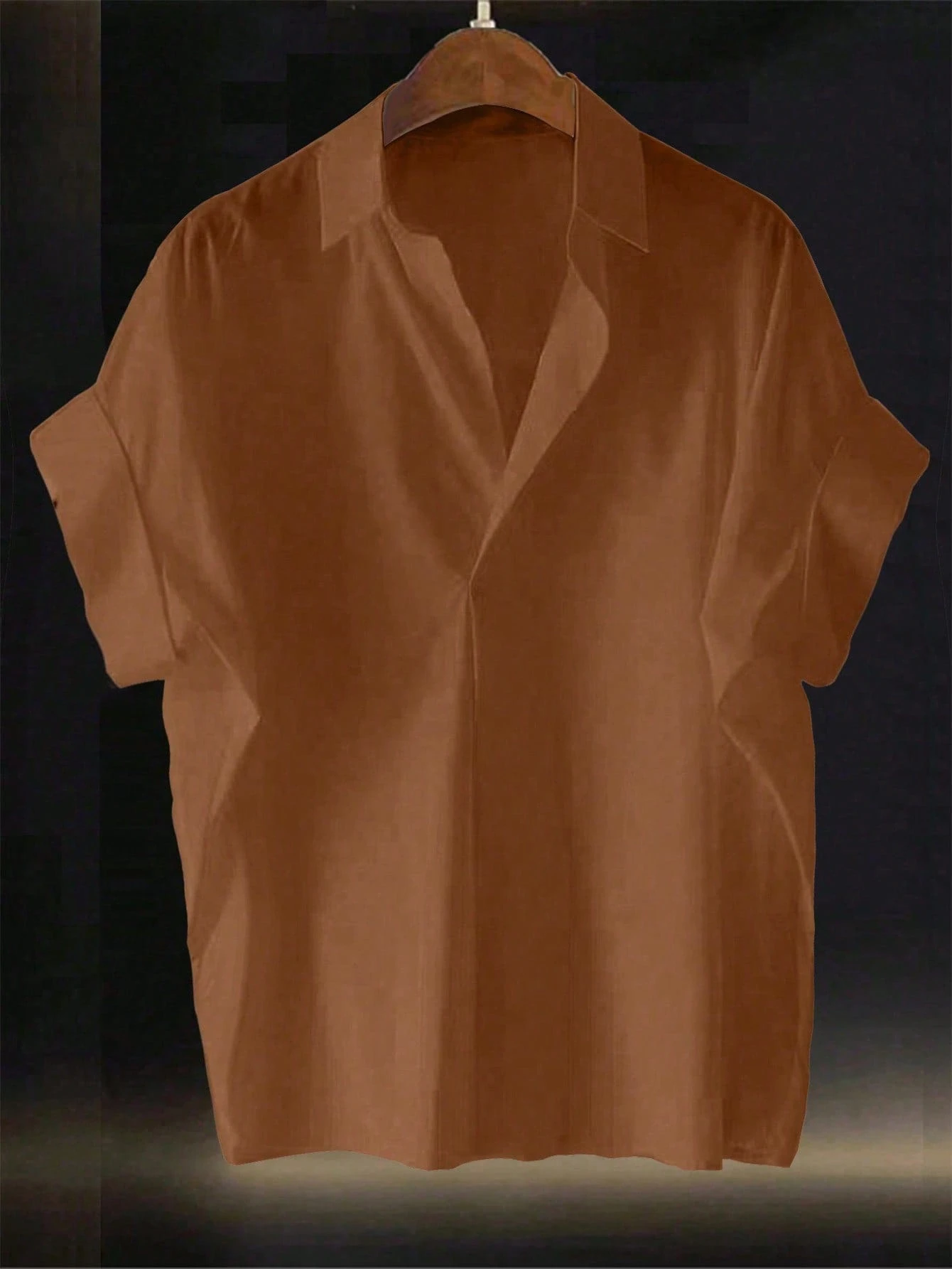 Franclia Blouse femme col châle, manches chauve-souris ample, design français mode Top de — vue 9