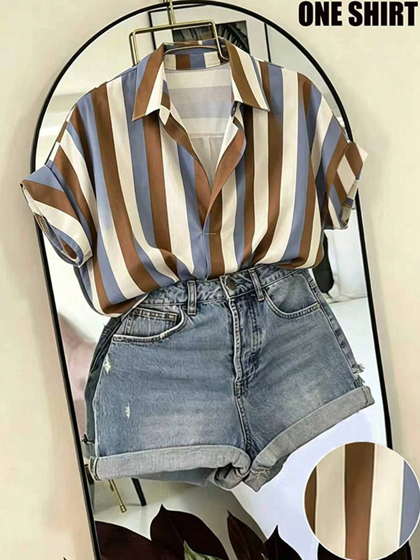 Franclia Blouse femme col châle, manches chauve-souris ample, design français mode Top de — vue 10