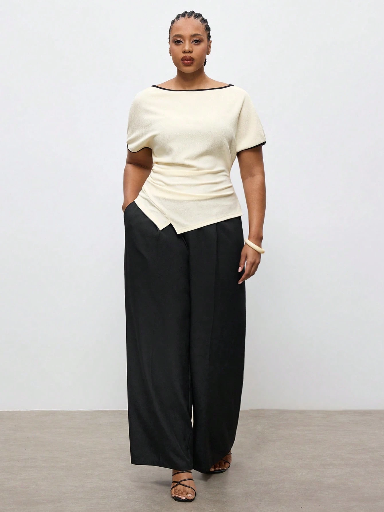 Maija Blouse femme grande taille 2026 Nouvelle mode printemps Minimaliste Chic de navette — vue 4