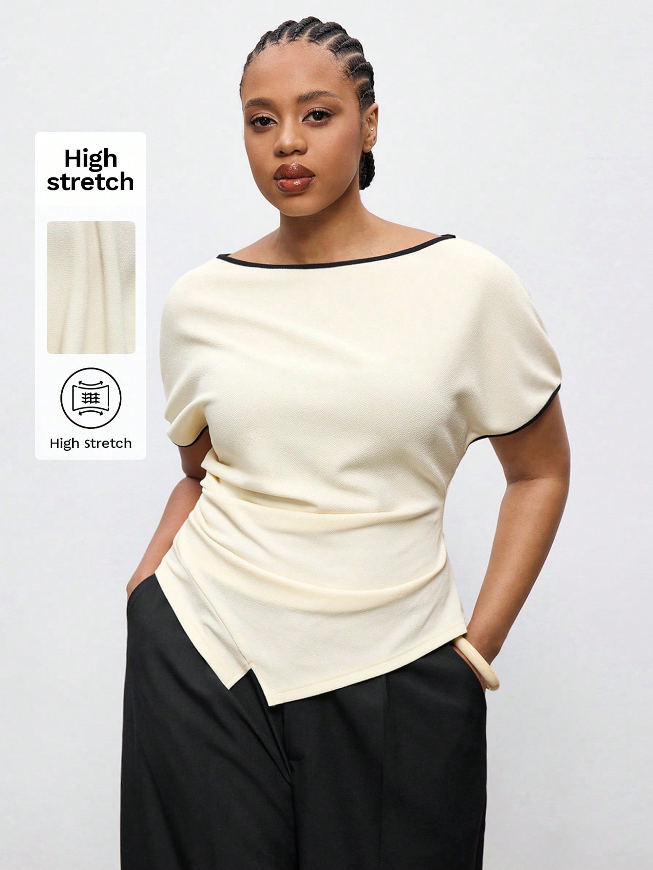 Maija Blouse femme grande taille 2026 Nouvelle mode printemps Minimaliste Chic de navette — vue 11