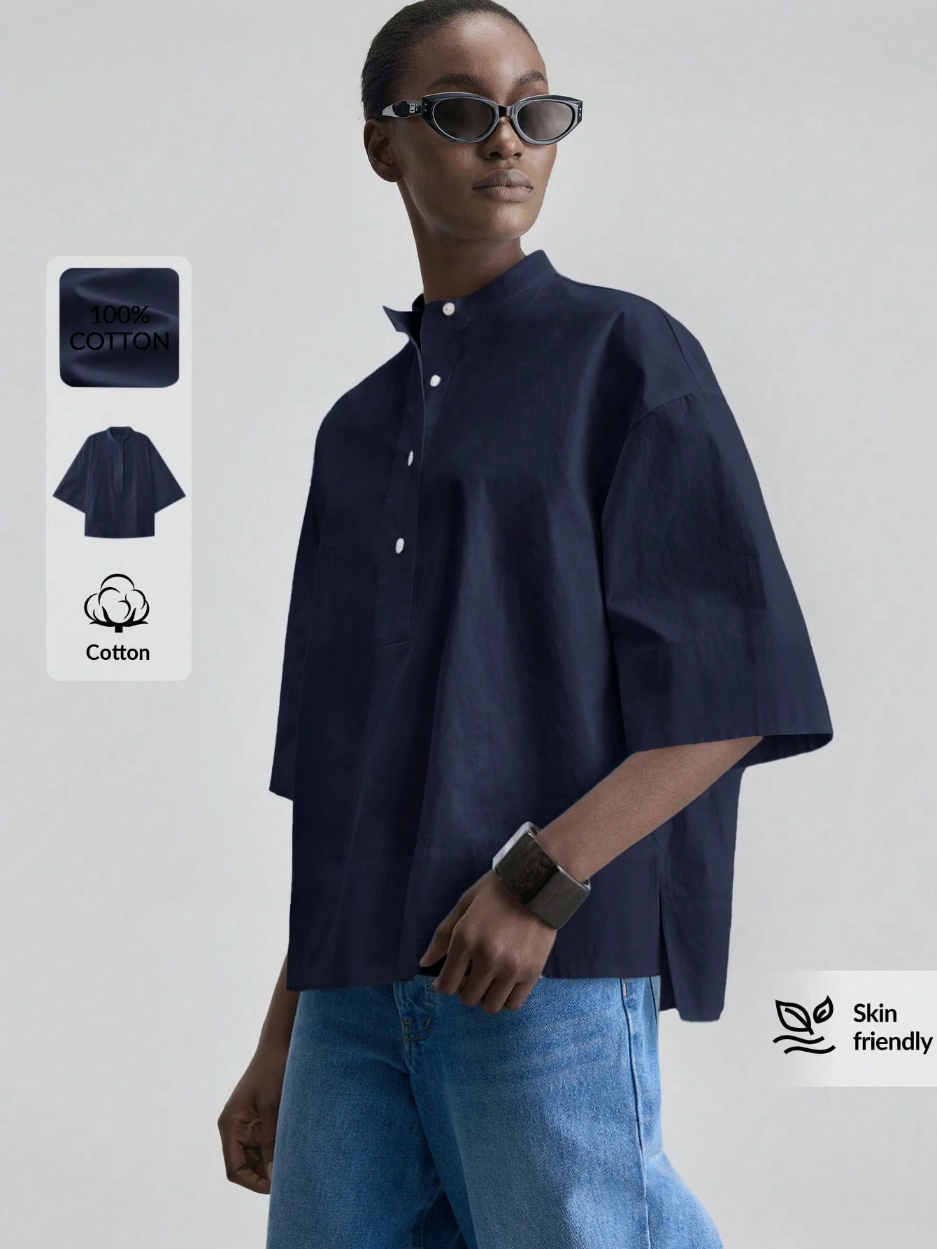 Ontre Blouse femme 2026 nouvelle, toutes saisons, minimaliste, élégante, moderne, — vue 8