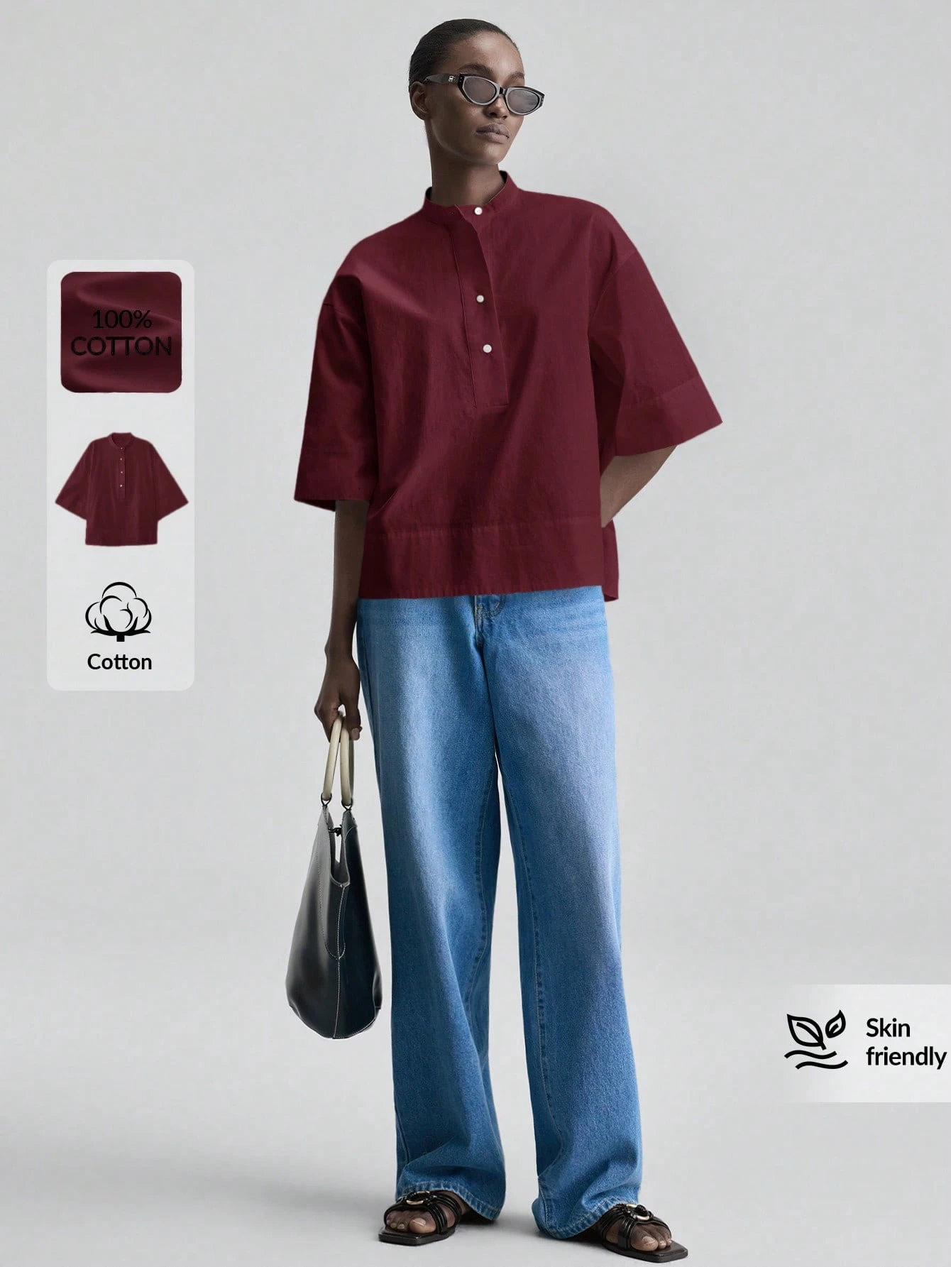 Ontre Blouse femme 2026 nouvelle, toutes saisons, minimaliste, élégante, moderne, — vue 11