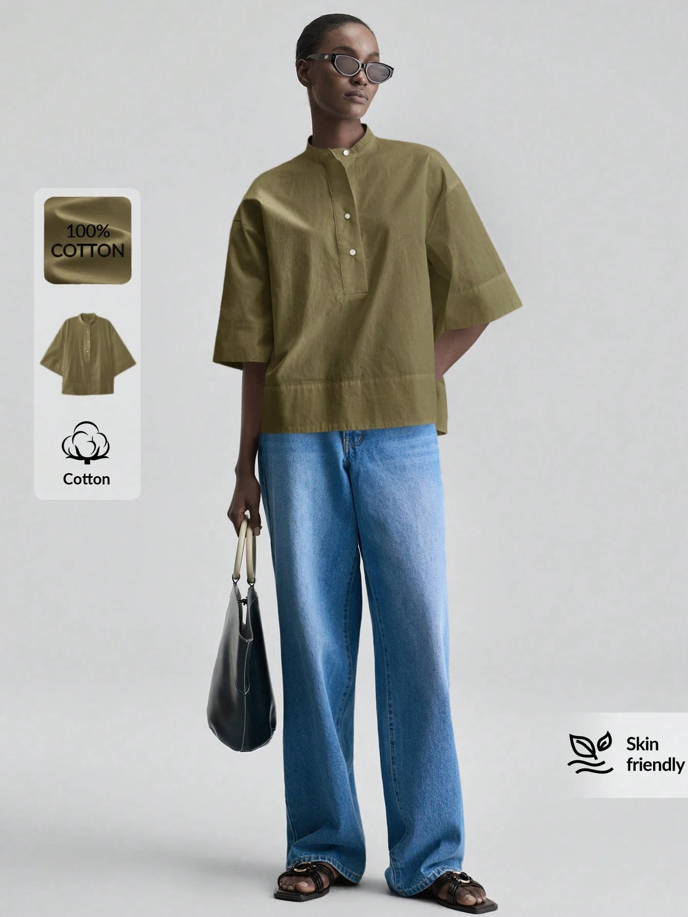 Ontre Blouse femme 2026 nouvelle, toutes saisons, minimaliste, élégante, moderne, — vue 12
