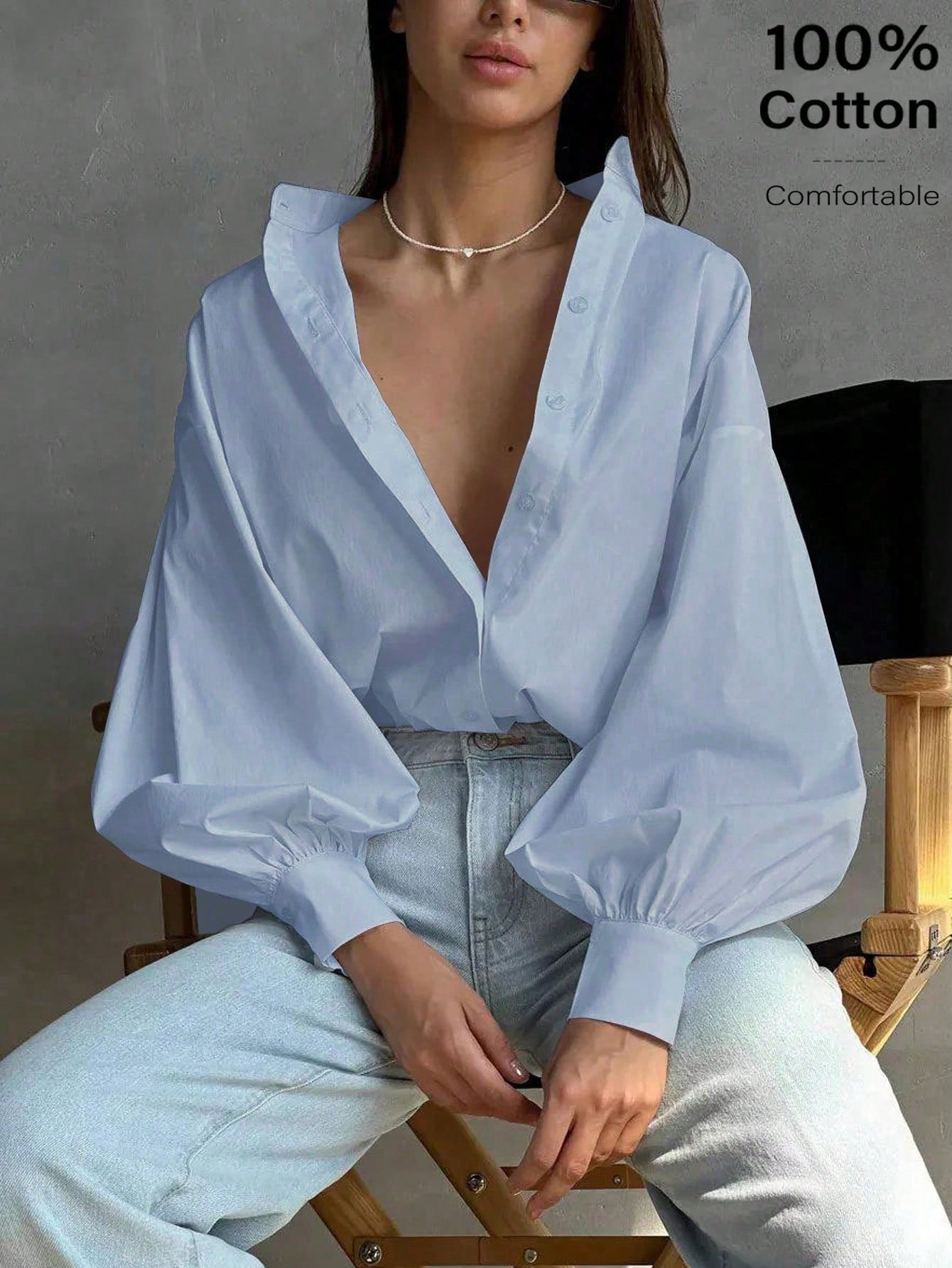 Chemise de travail en lin pour femmes, automne-hiver, Top blanc élégant et décontracté,